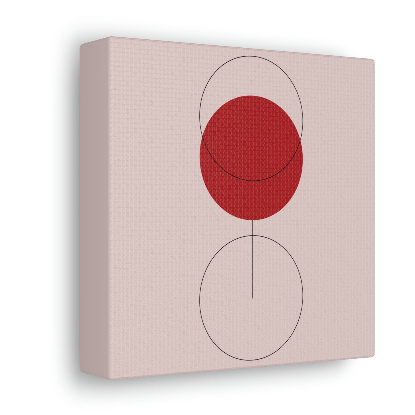 Red Wine Glass Minimal Art Aesthetic Classic Canvas Gallery Wraps Ichaku [Perfect Gifts Selection]