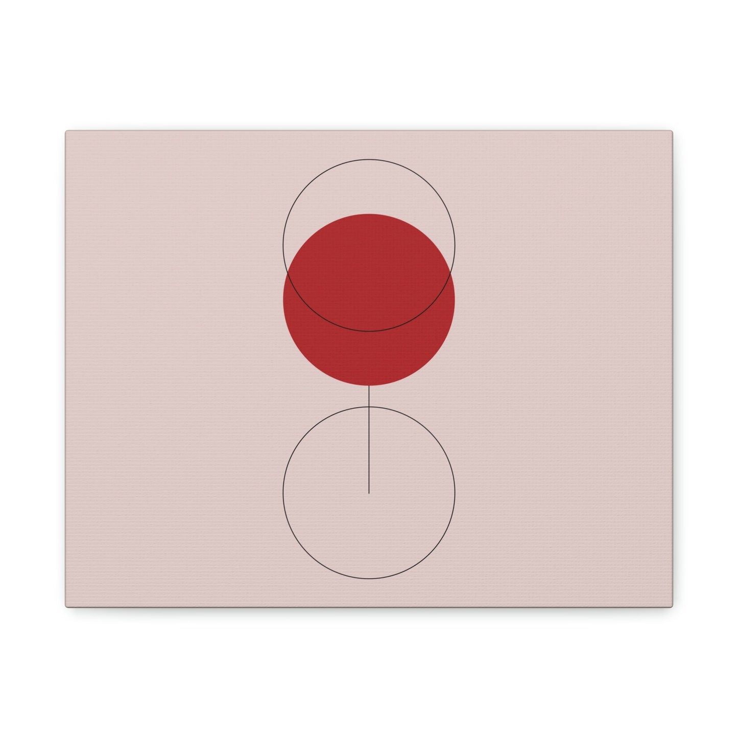 Red Wine Glass Minimal Art Aesthetic Classic Canvas Gallery Wraps Ichaku [Perfect Gifts Selection]