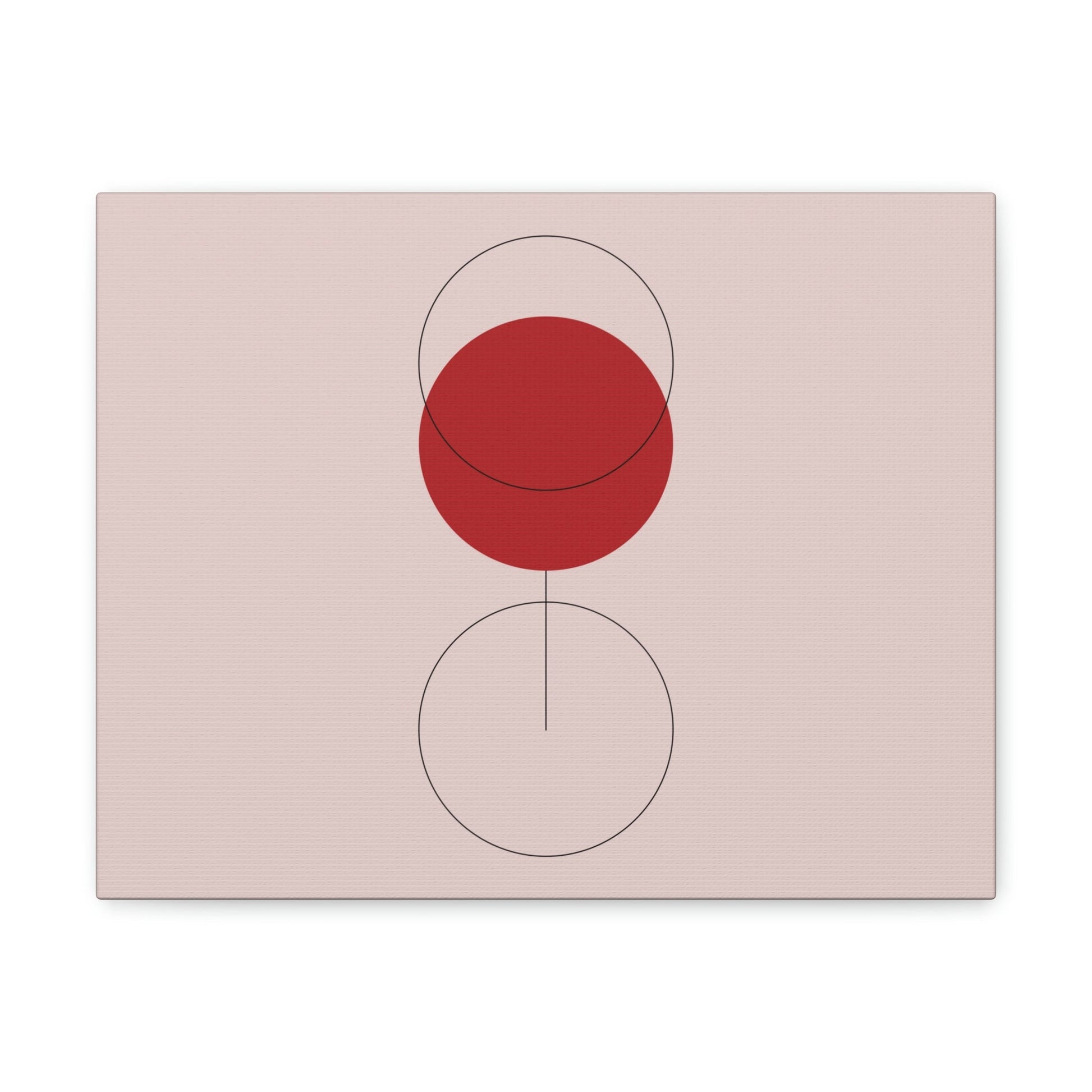 Red Wine Glass Minimal Art Aesthetic Classic Canvas Gallery Wraps Ichaku [Perfect Gifts Selection]