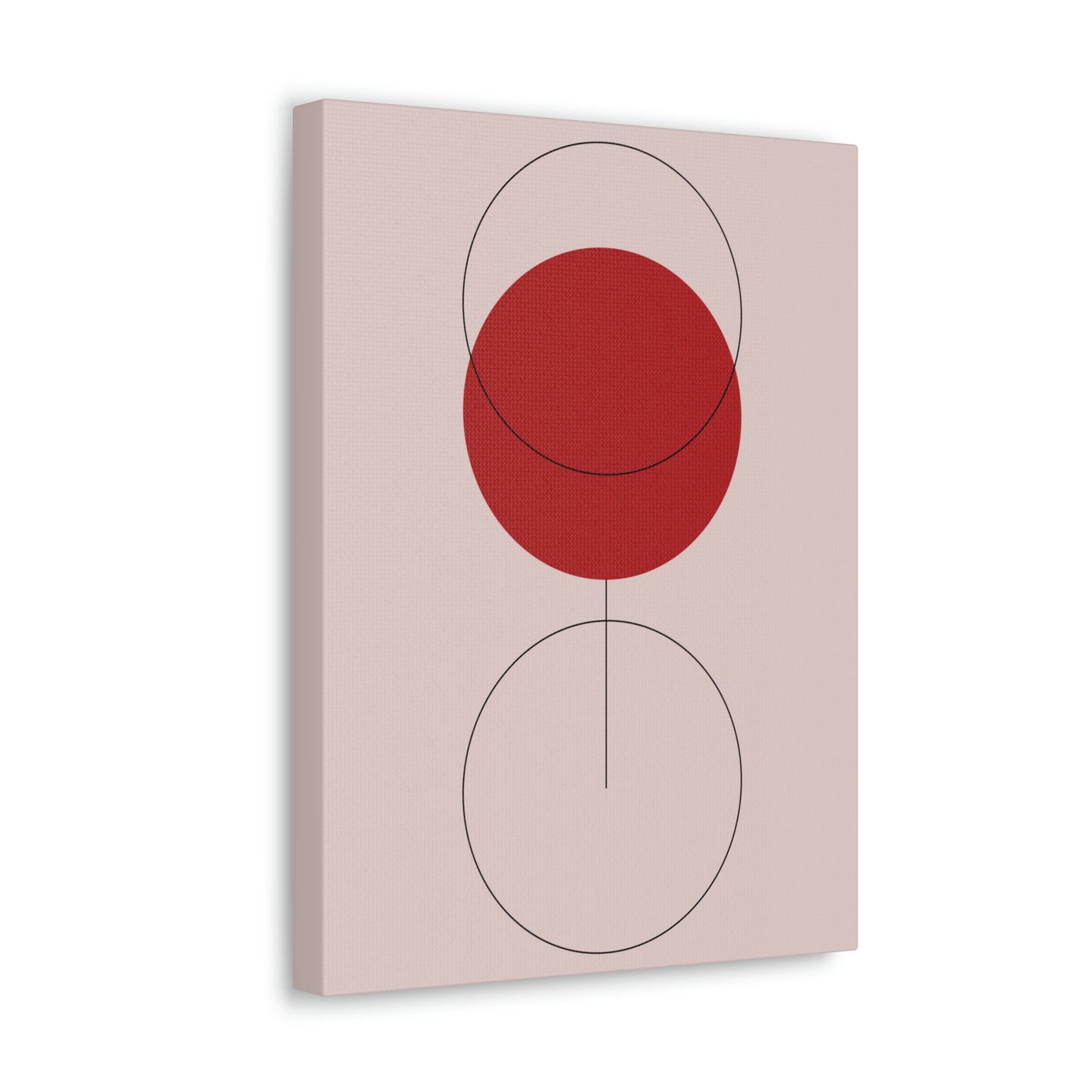 Red Wine Glass Minimal Art Aesthetic Classic Canvas Gallery Wraps Ichaku [Perfect Gifts Selection]