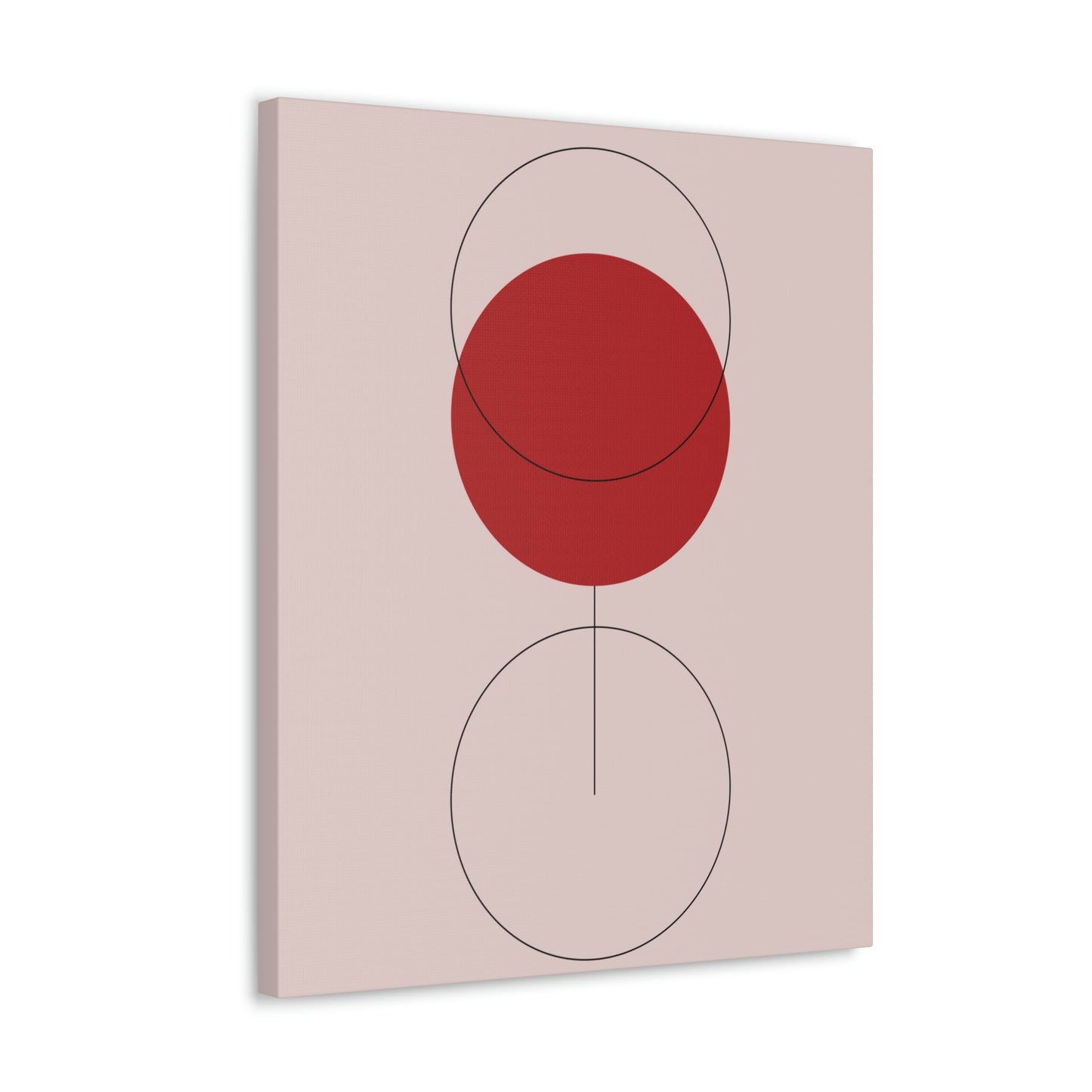 Red Wine Glass Minimal Art Aesthetic Classic Canvas Gallery Wraps Ichaku [Perfect Gifts Selection]