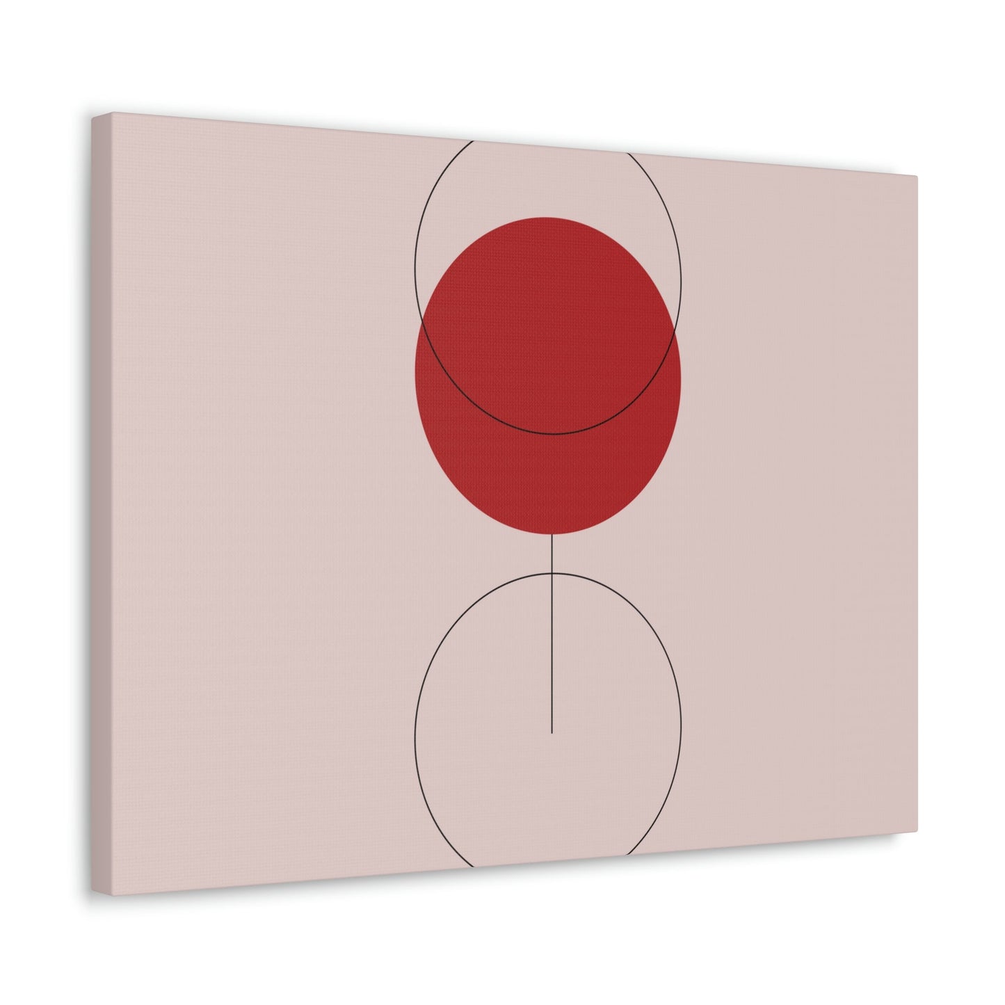 Red Wine Glass Minimal Art Aesthetic Classic Canvas Gallery Wraps Ichaku [Perfect Gifts Selection]