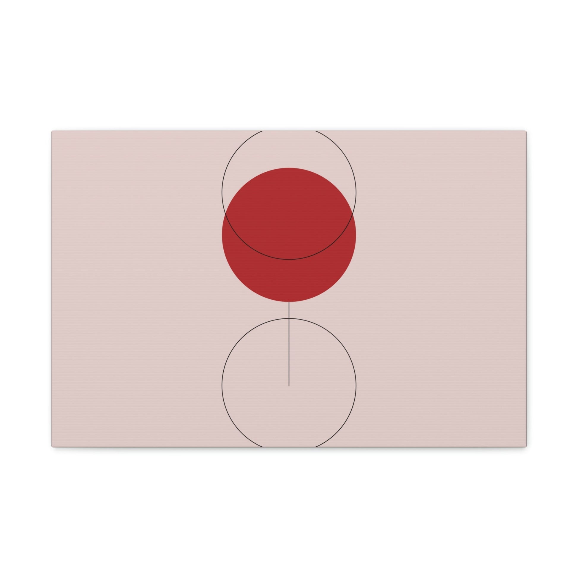 Red Wine Glass Minimal Art Aesthetic Classic Canvas Gallery Wraps Ichaku [Perfect Gifts Selection]