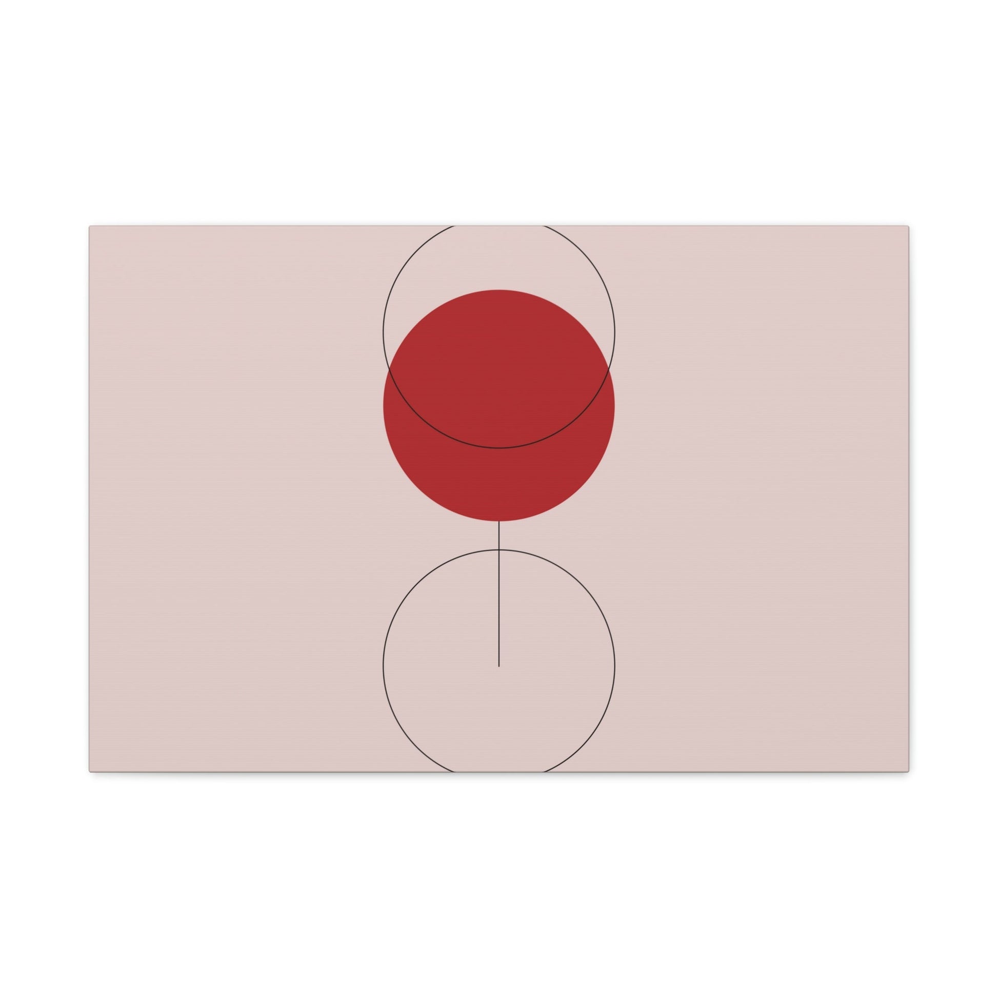 Red Wine Glass Minimal Art Aesthetic Classic Canvas Gallery Wraps Ichaku [Perfect Gifts Selection]