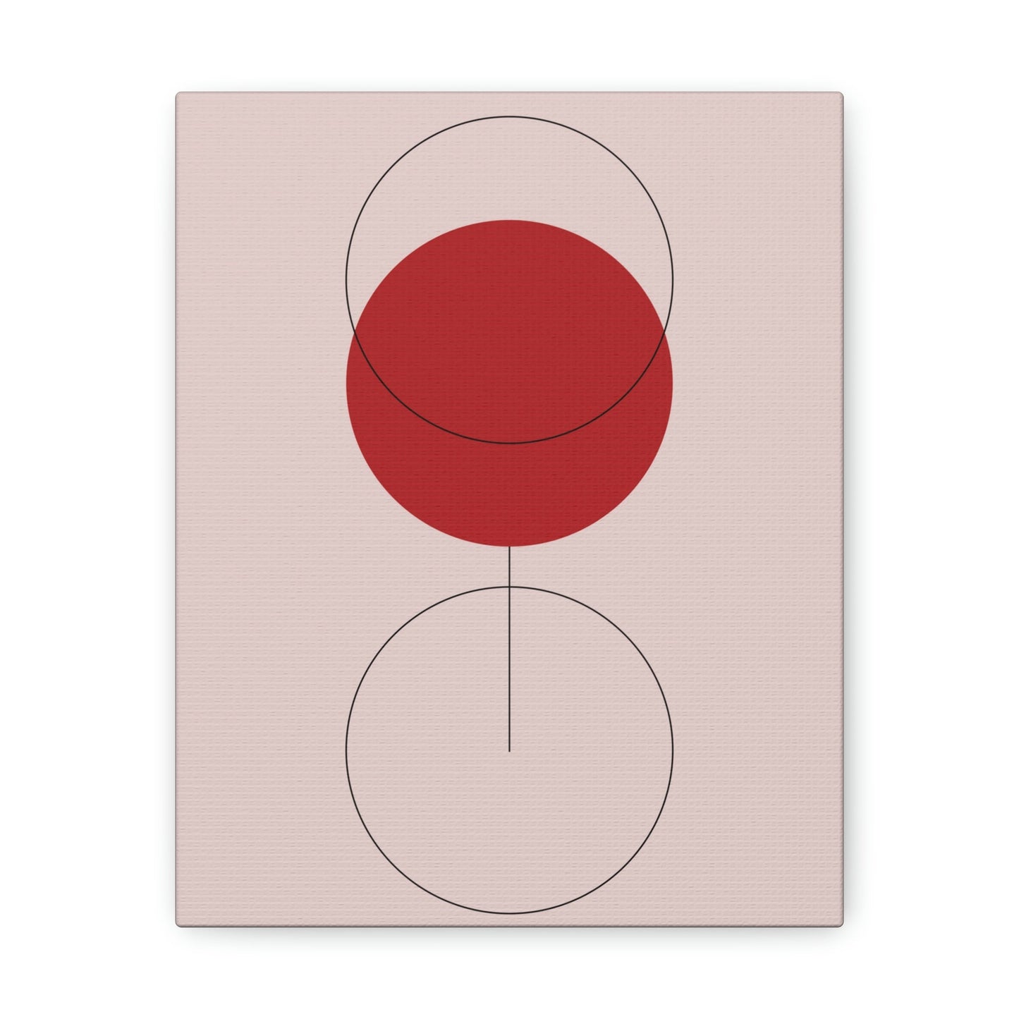 Red Wine Glass Minimal Art Aesthetic Classic Canvas Gallery Wraps Ichaku [Perfect Gifts Selection]