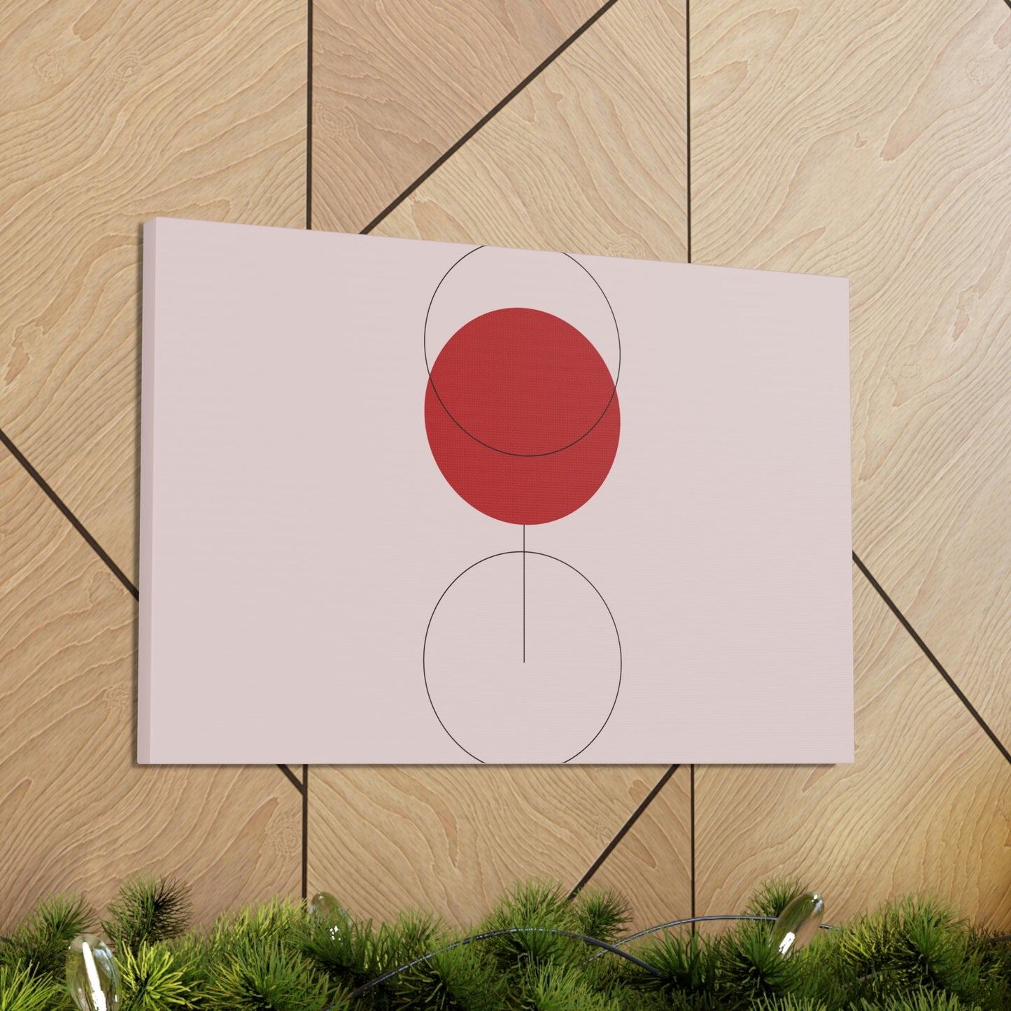 Red Wine Glass Minimal Art Aesthetic Classic Canvas Gallery Wraps Ichaku [Perfect Gifts Selection]