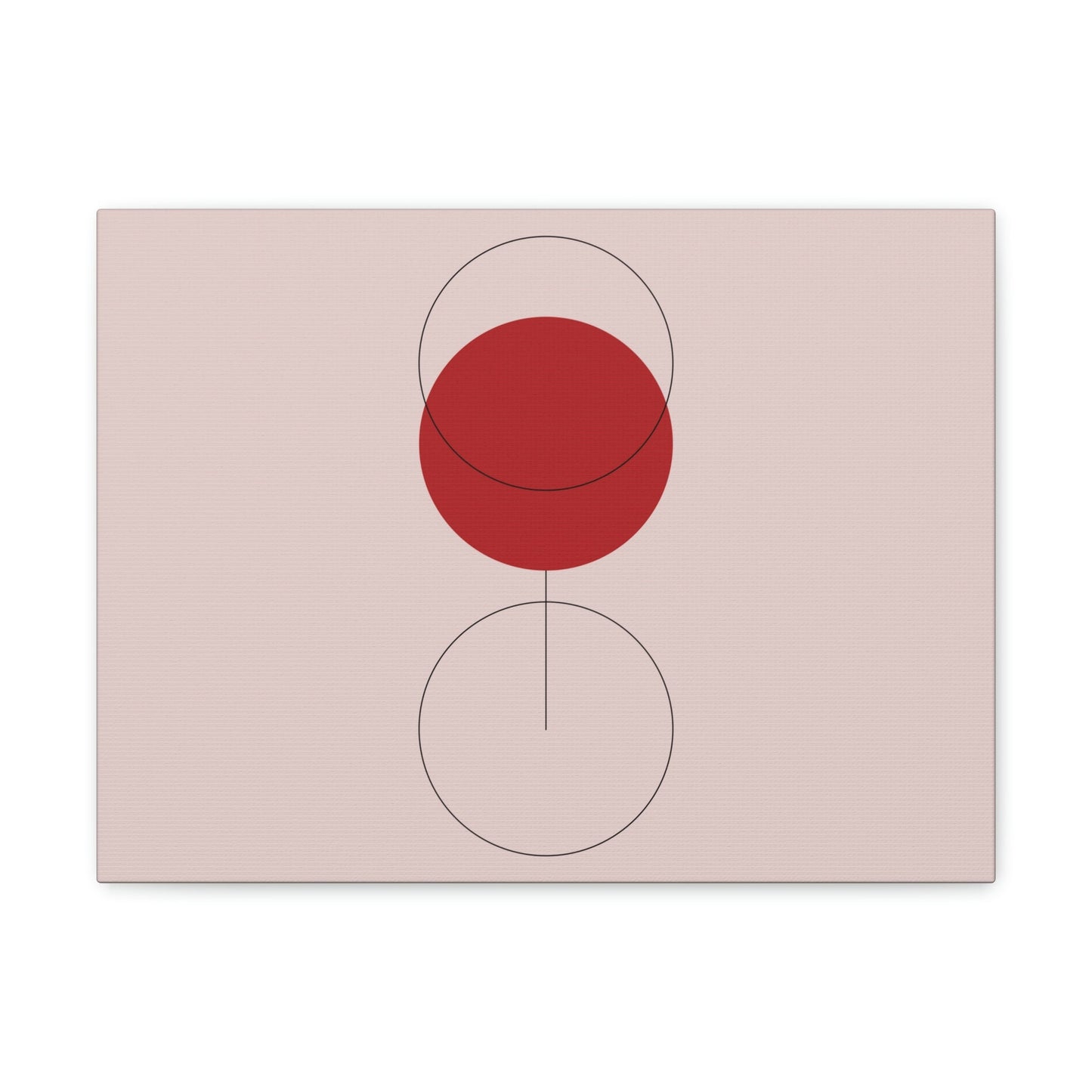 Red Wine Glass Minimal Art Aesthetic Classic Canvas Gallery Wraps Ichaku [Perfect Gifts Selection]