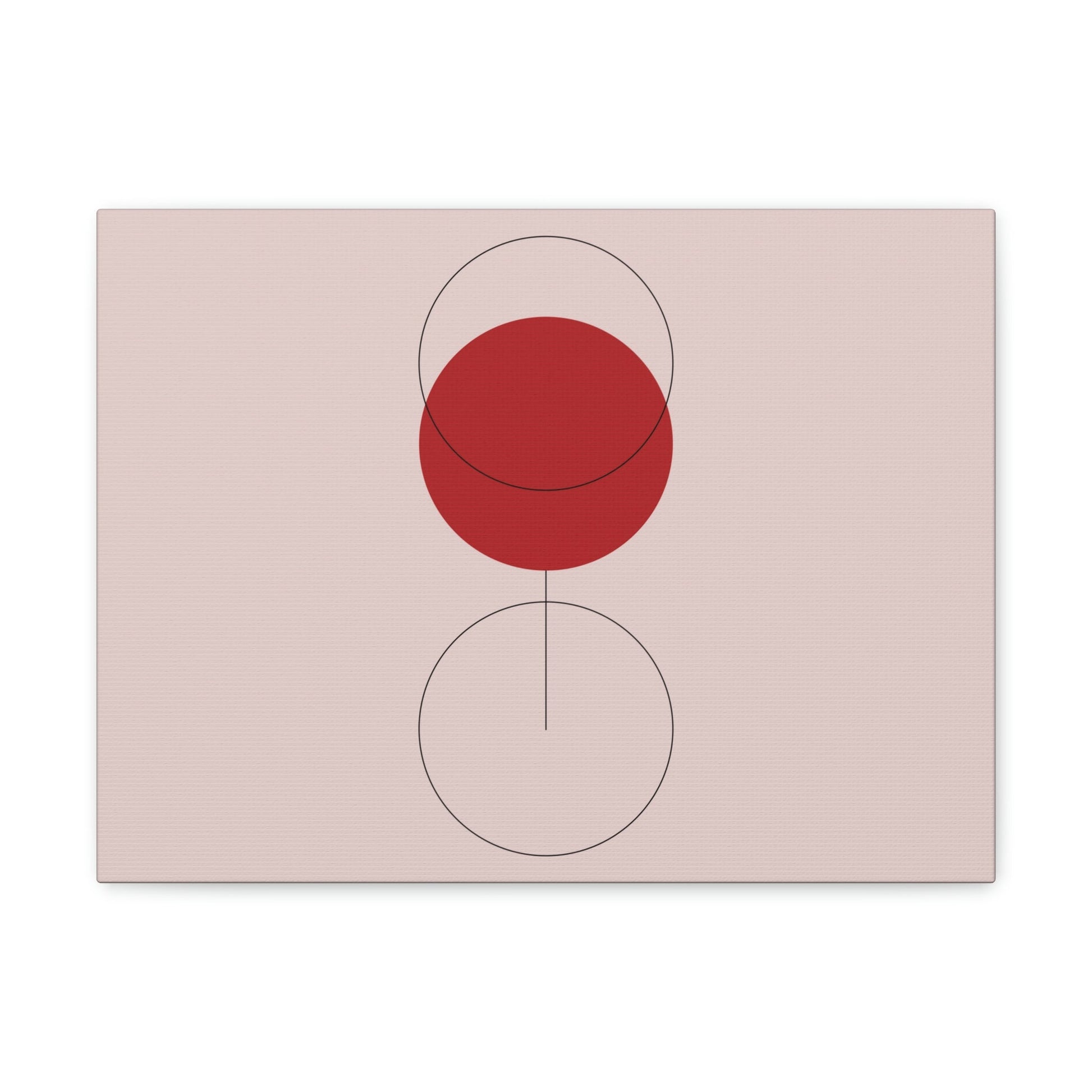 Red Wine Glass Minimal Art Aesthetic Classic Canvas Gallery Wraps Ichaku [Perfect Gifts Selection]