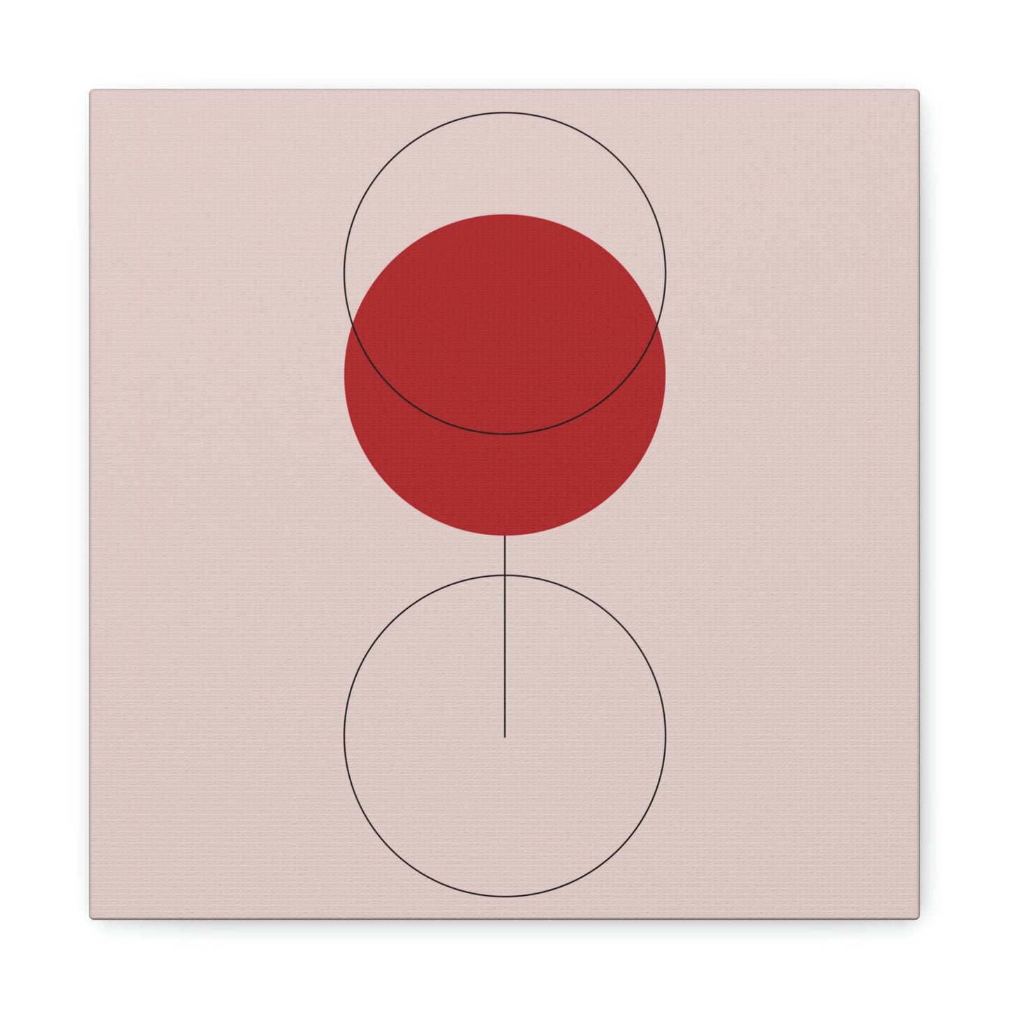 Red Wine Glass Minimal Art Aesthetic Classic Canvas Gallery Wraps Ichaku [Perfect Gifts Selection]