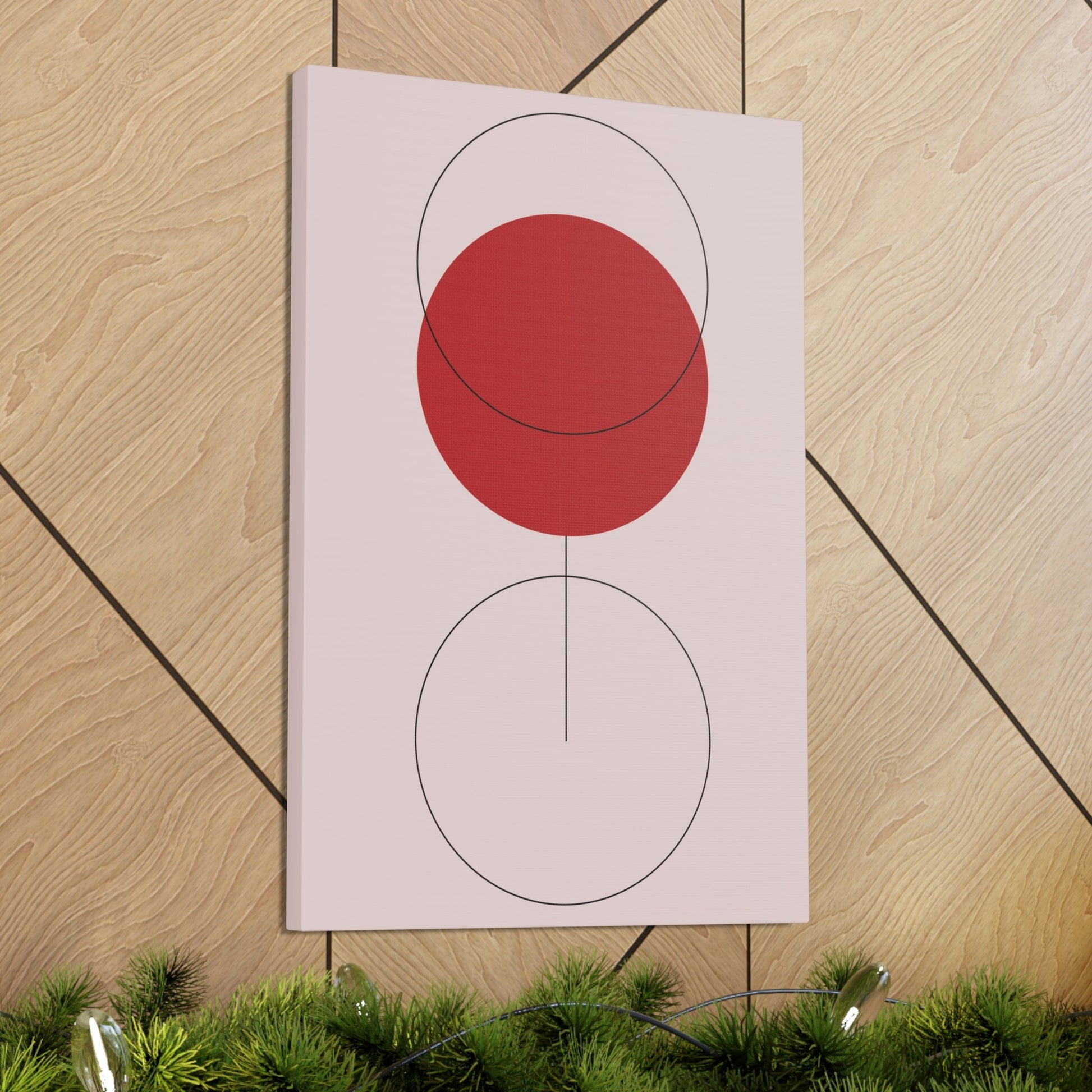 Red Wine Glass Minimal Art Aesthetic Classic Canvas Gallery Wraps Ichaku [Perfect Gifts Selection]