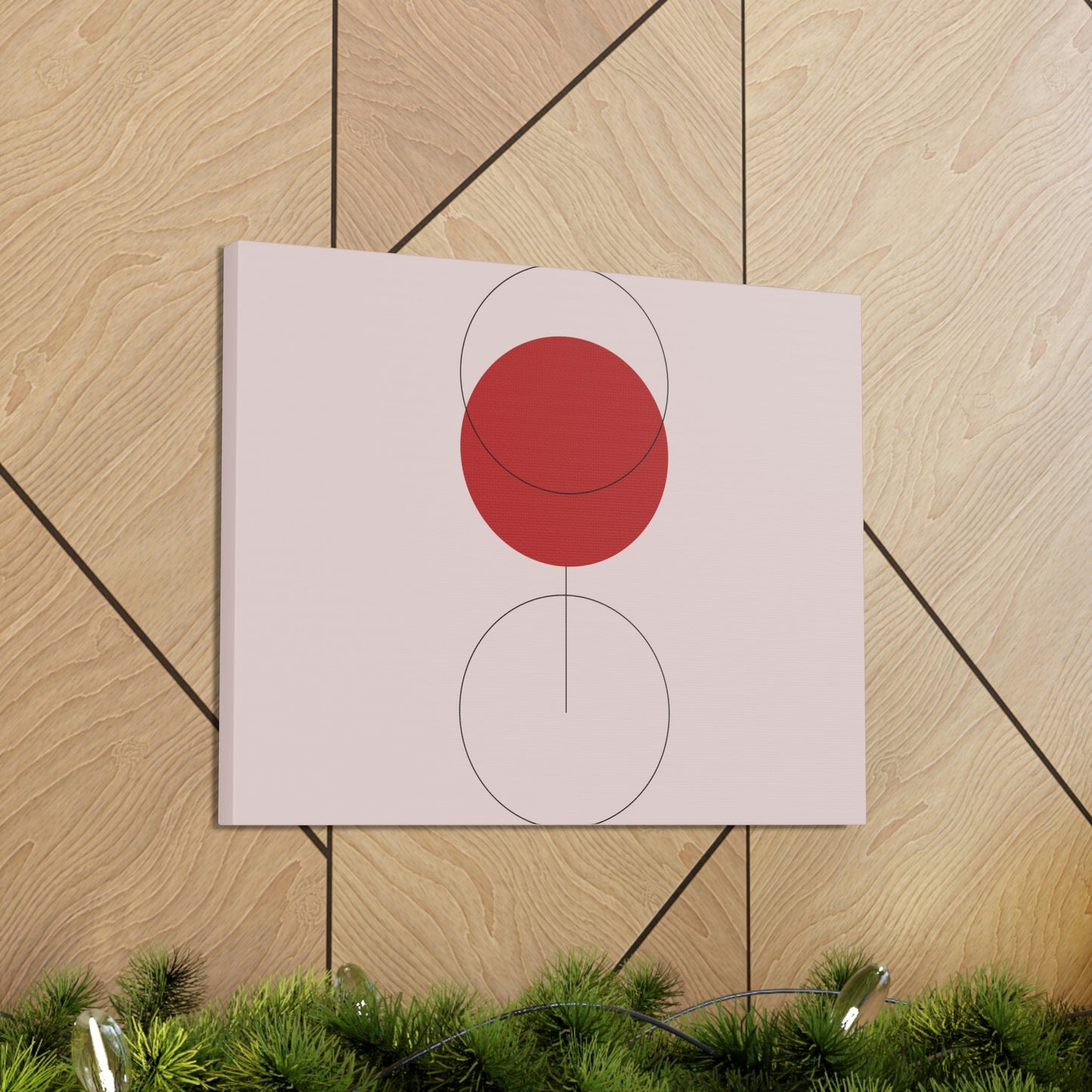 Red Wine Glass Minimal Art Aesthetic Classic Canvas Gallery Wraps Ichaku [Perfect Gifts Selection]