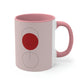 Red Wine Glass Minimal Art Aesthetic Coffee Mug 11oz Ichaku [Perfect Gifts Selection]