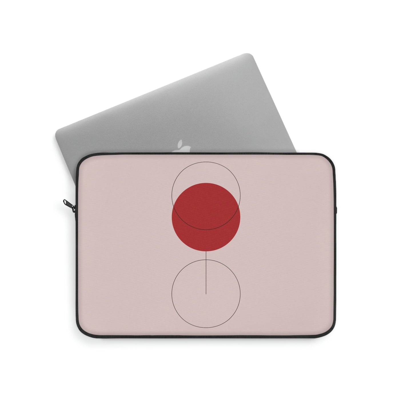 Red Wine Glass Minimal Art Aesthetic Laptop Sleeve Ichaku [Perfect Gifts Selection]