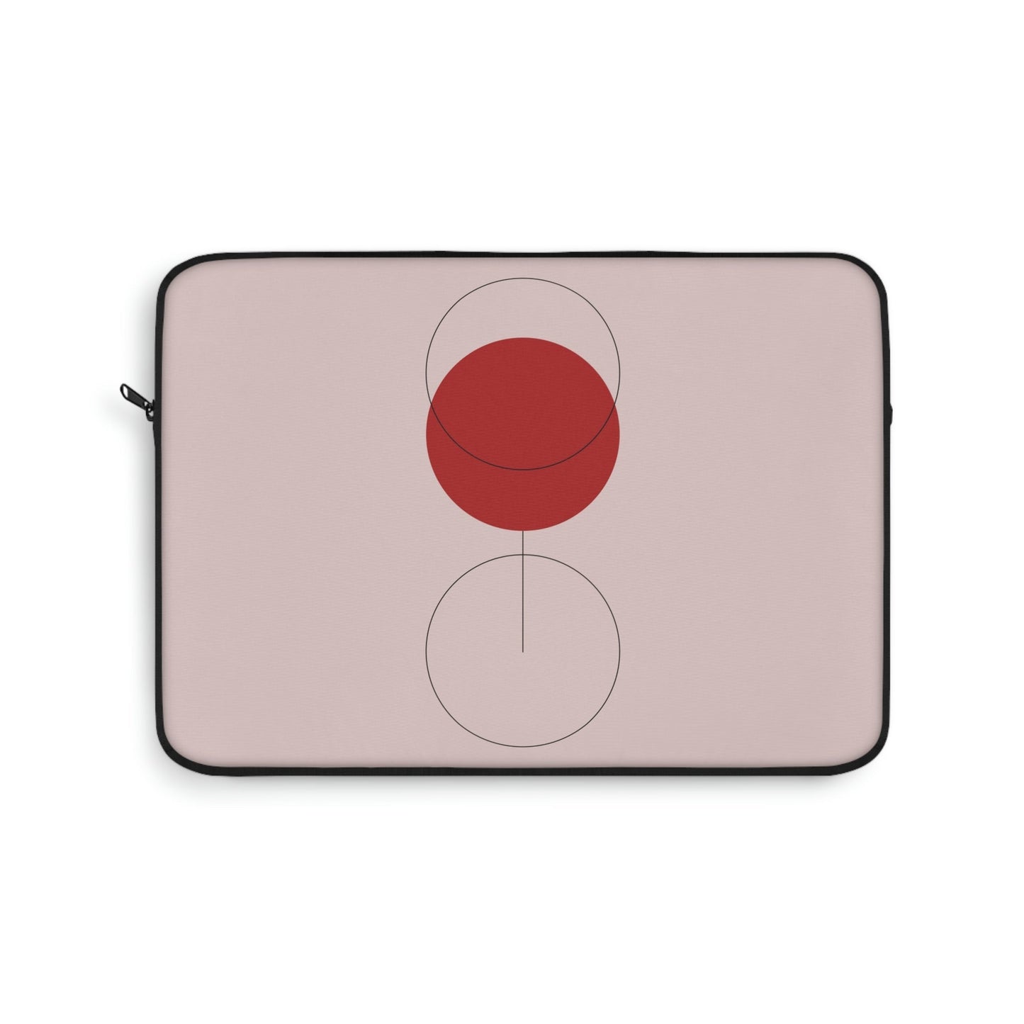 Red Wine Glass Minimal Art Aesthetic Laptop Sleeve Ichaku [Perfect Gifts Selection]