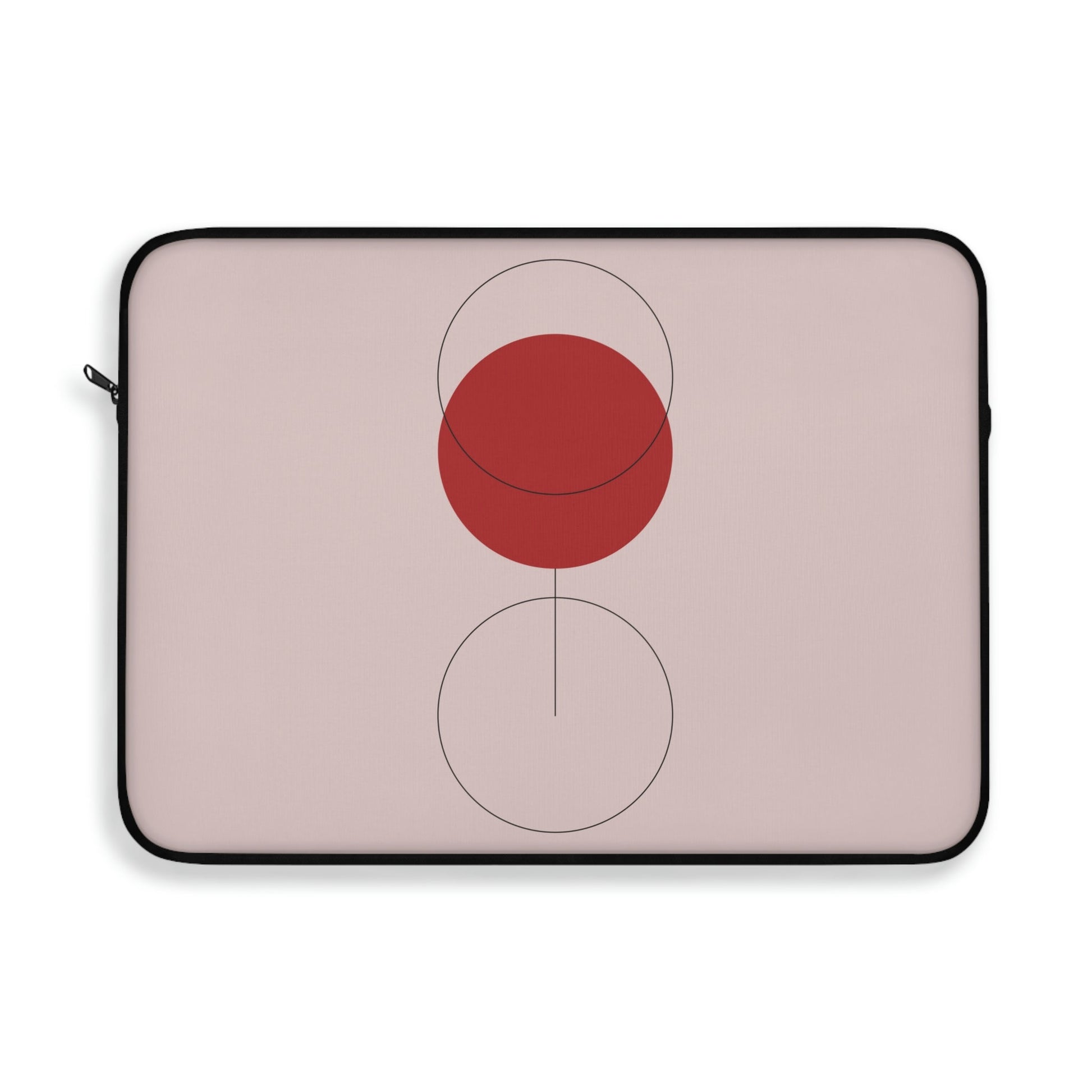 Red Wine Glass Minimal Art Aesthetic Laptop Sleeve Ichaku [Perfect Gifts Selection]