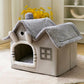 Removable Roof Plush Pet House Ichaku [Perfect Gifts Selection]