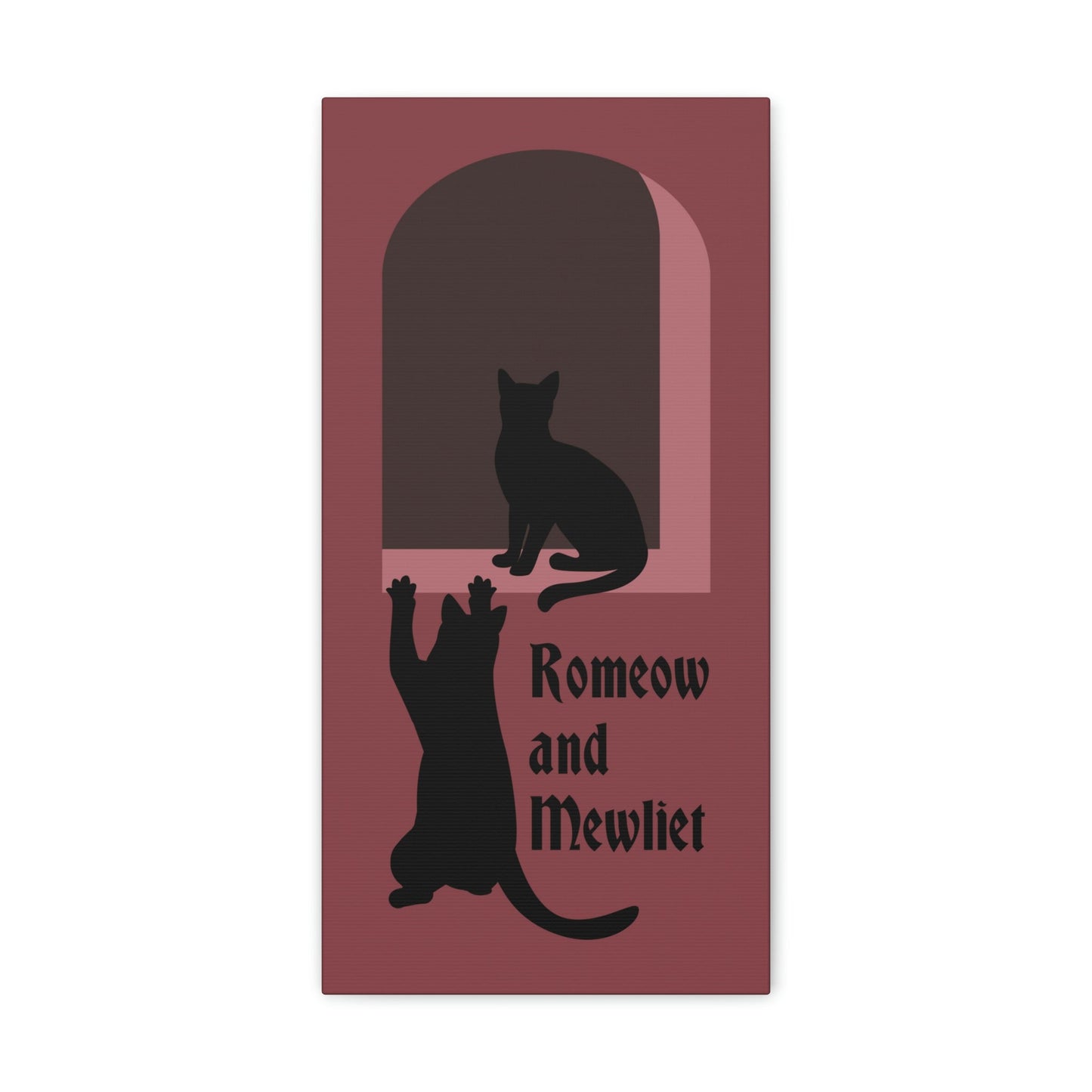 Romeow and Mewliet. William Shakespeare Romeo And Juliet Black Cat Lovers Aesthetic Classic Art Canvas Gallery Wraps Ichaku [Perfect Gifts Selection]