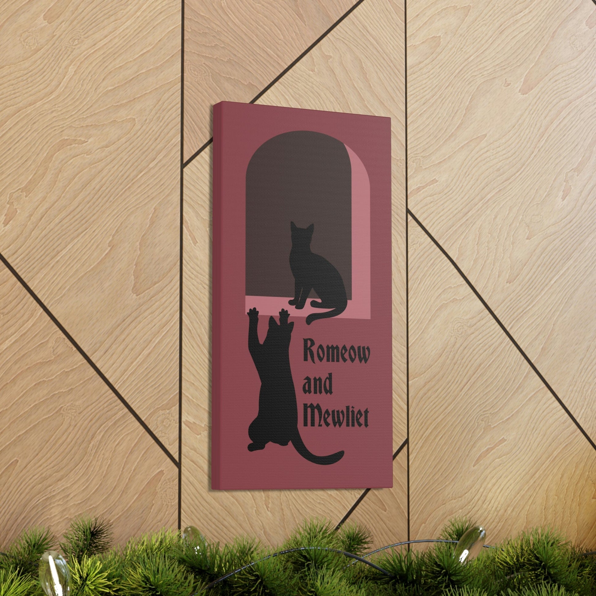 Romeow and Mewliet. William Shakespeare Romeo And Juliet Black Cat Lovers Aesthetic Classic Art Canvas Gallery Wraps Ichaku [Perfect Gifts Selection]