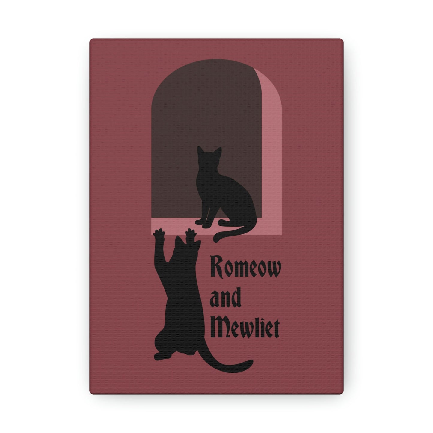 Romeow and Mewliet. William Shakespeare Romeo And Juliet Black Cat Lovers Aesthetic Classic Art Canvas Gallery Wraps Ichaku [Perfect Gifts Selection]