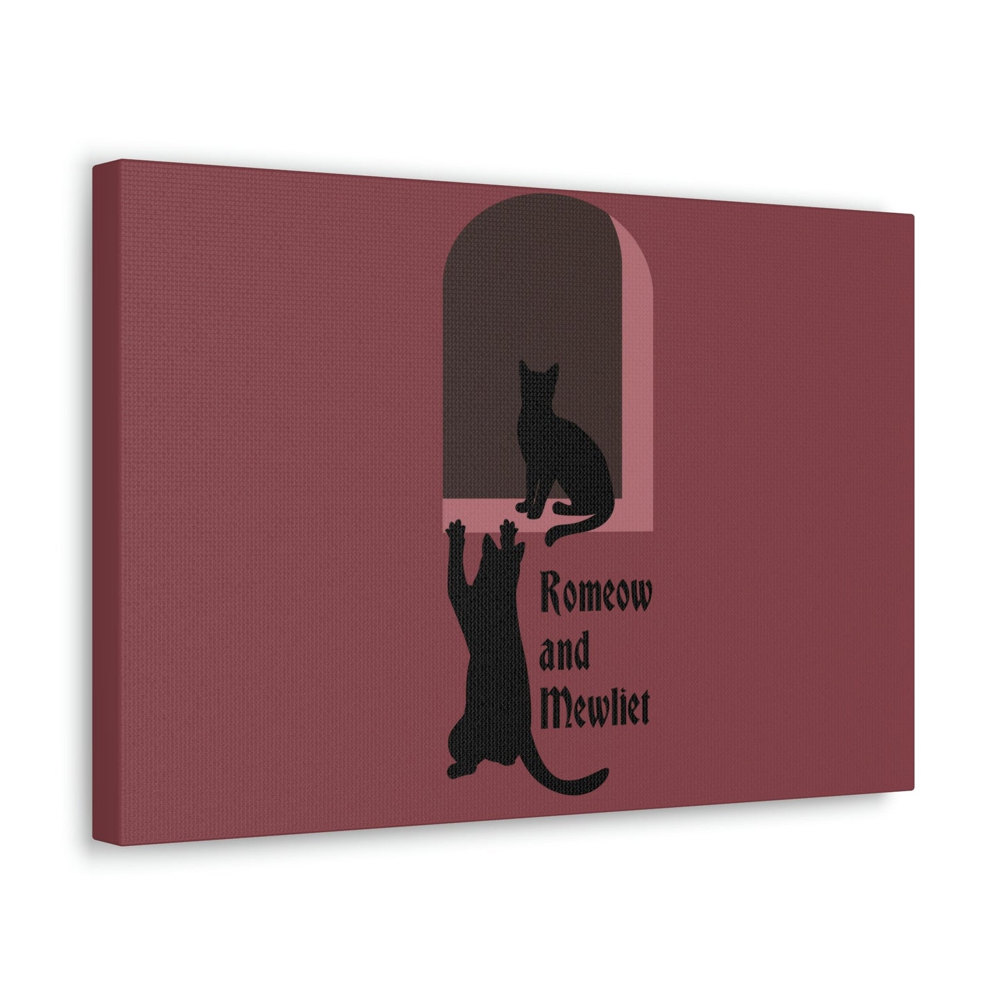 Romeow and Mewliet. William Shakespeare Romeo And Juliet Black Cat Lovers Aesthetic Classic Art Canvas Gallery Wraps Ichaku [Perfect Gifts Selection]