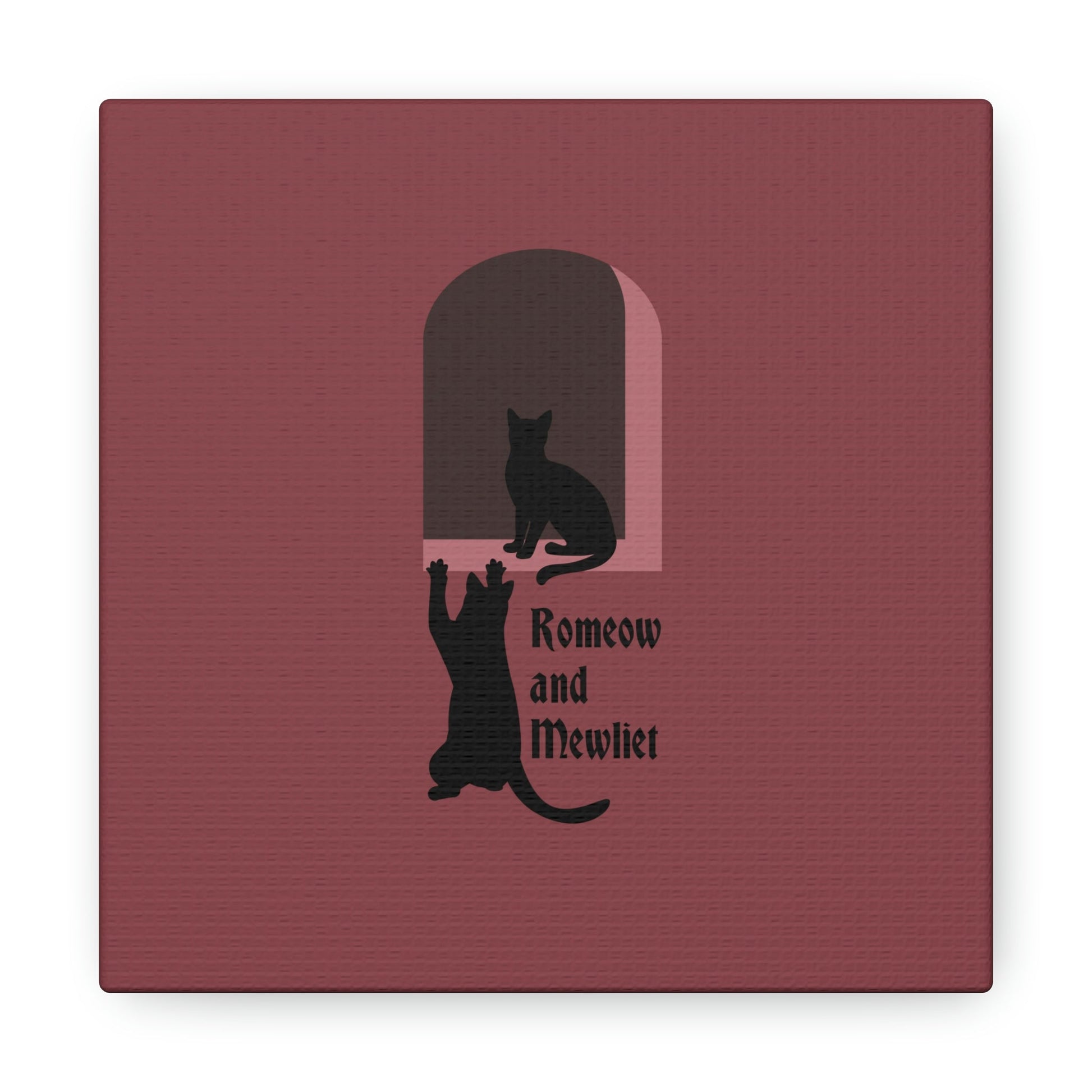 Romeow and Mewliet. William Shakespeare Romeo And Juliet Black Cat Lovers Aesthetic Classic Art Canvas Gallery Wraps Ichaku [Perfect Gifts Selection]