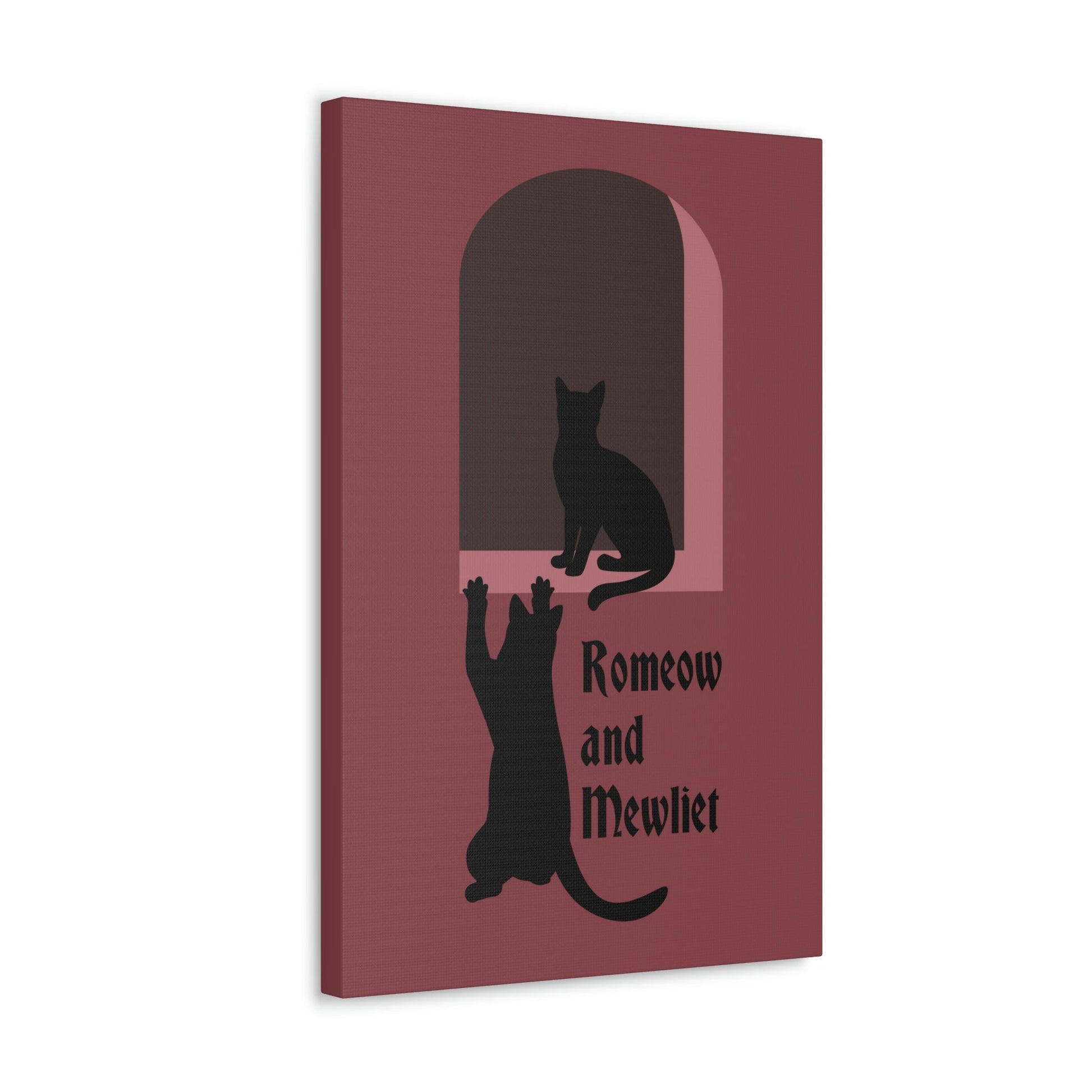 Romeow and Mewliet. William Shakespeare Romeo And Juliet Black Cat Lovers Aesthetic Classic Art Canvas Gallery Wraps Ichaku [Perfect Gifts Selection]