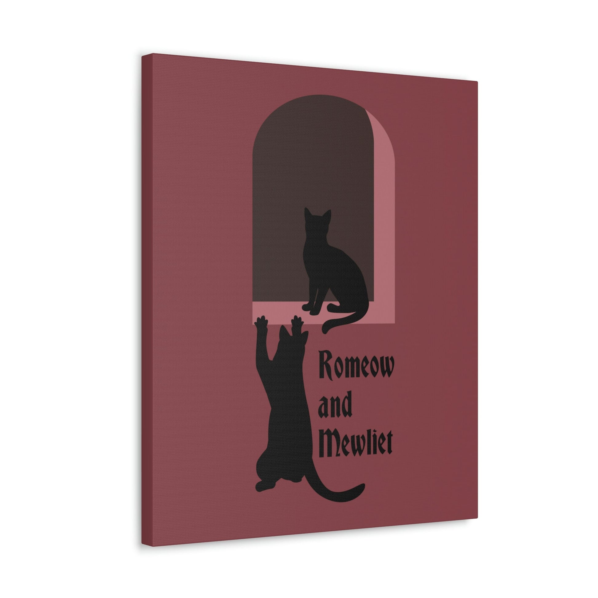 Romeow and Mewliet. William Shakespeare Romeo And Juliet Black Cat Lovers Aesthetic Classic Art Canvas Gallery Wraps Ichaku [Perfect Gifts Selection]