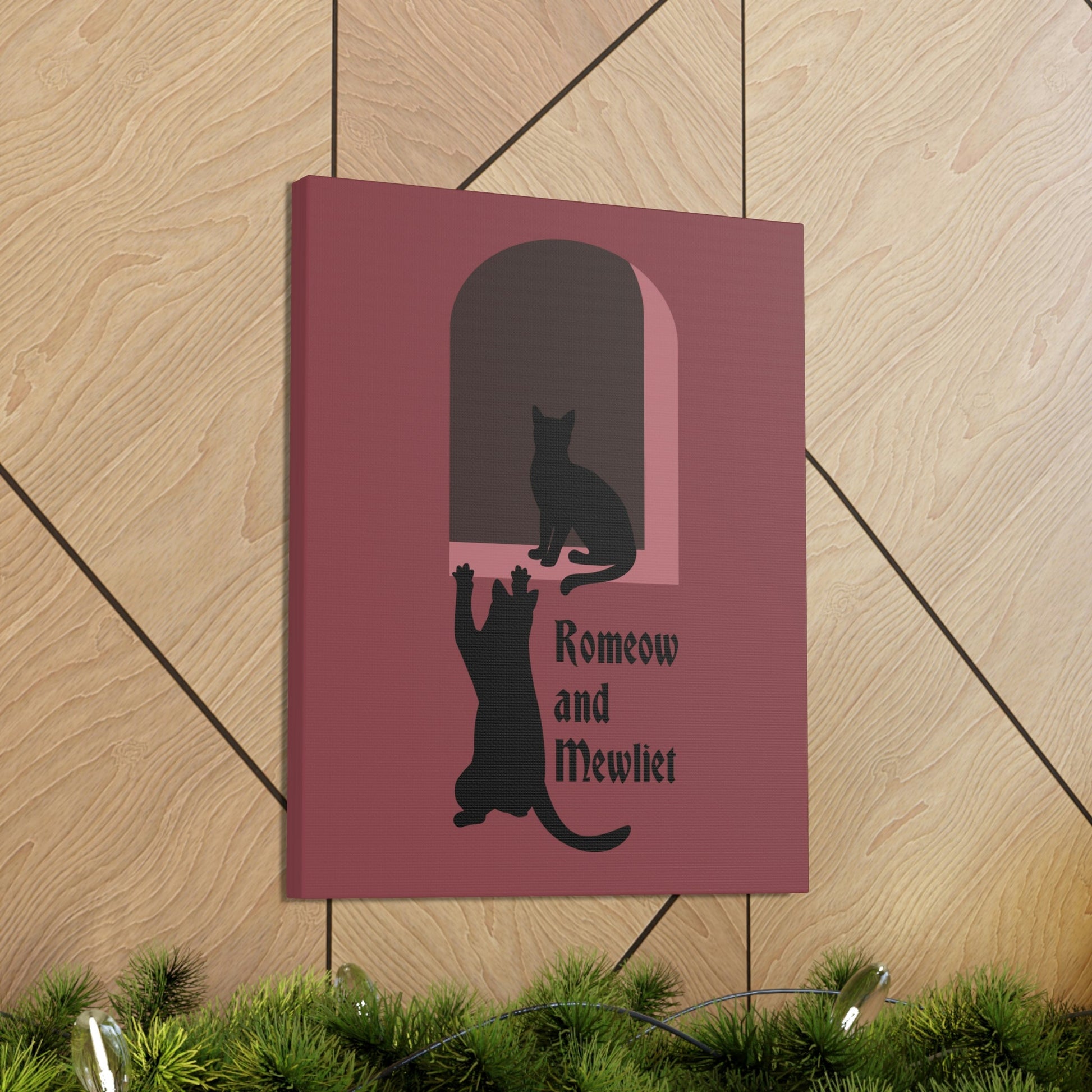 Romeow and Mewliet. William Shakespeare Romeo And Juliet Black Cat Lovers Aesthetic Classic Art Canvas Gallery Wraps Ichaku [Perfect Gifts Selection]