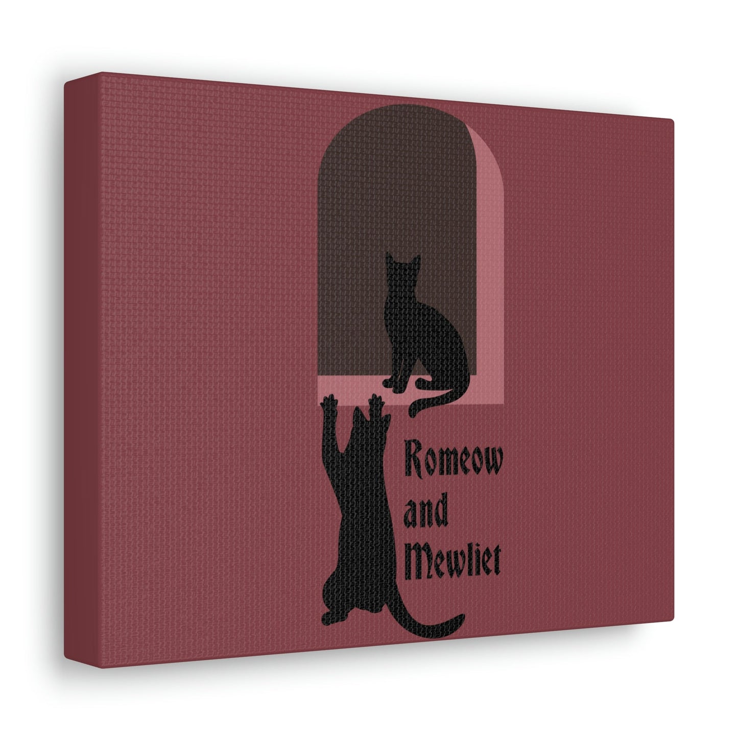 Romeow and Mewliet. William Shakespeare Romeo And Juliet Black Cat Lovers Aesthetic Classic Art Canvas Gallery Wraps Ichaku [Perfect Gifts Selection]