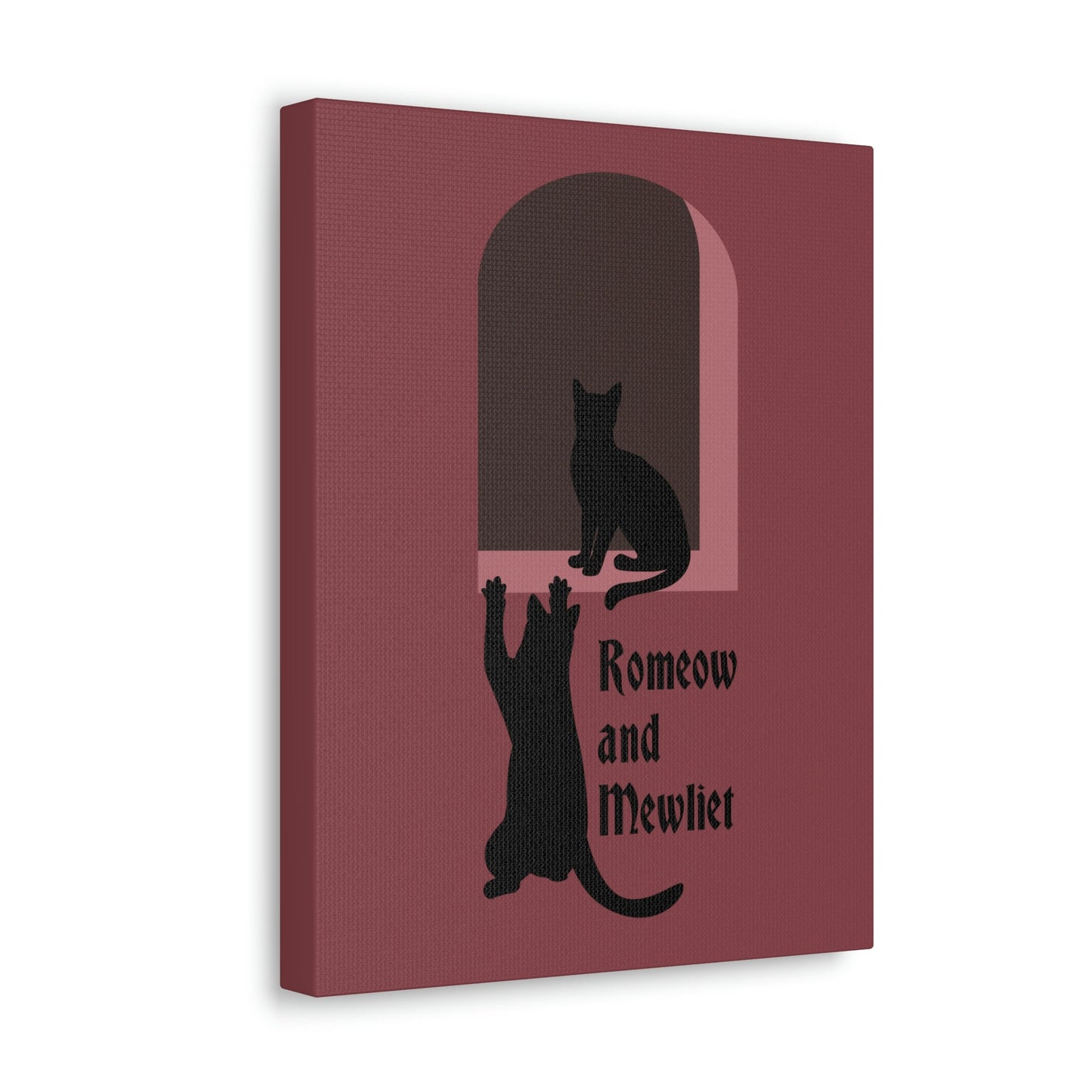 Romeow and Mewliet. William Shakespeare Romeo And Juliet Black Cat Lovers Aesthetic Classic Art Canvas Gallery Wraps Ichaku [Perfect Gifts Selection]