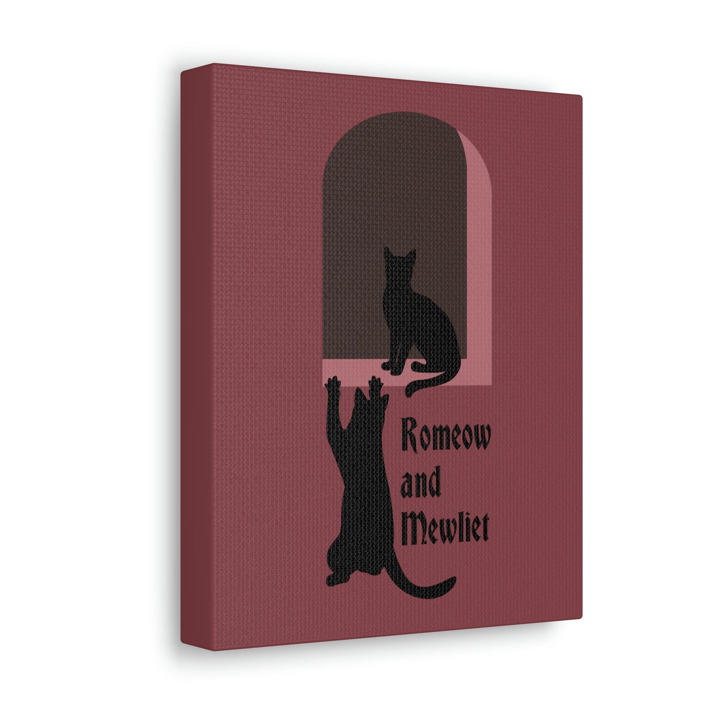 Romeow and Mewliet. William Shakespeare Romeo And Juliet Black Cat Lovers Aesthetic Classic Art Canvas Gallery Wraps Ichaku [Perfect Gifts Selection]