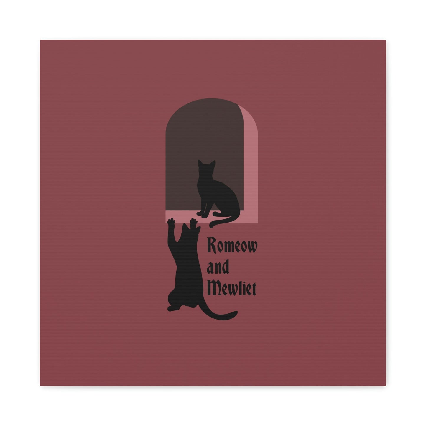 Romeow and Mewliet. William Shakespeare Romeo And Juliet Black Cat Lovers Aesthetic Classic Art Canvas Gallery Wraps Ichaku [Perfect Gifts Selection]