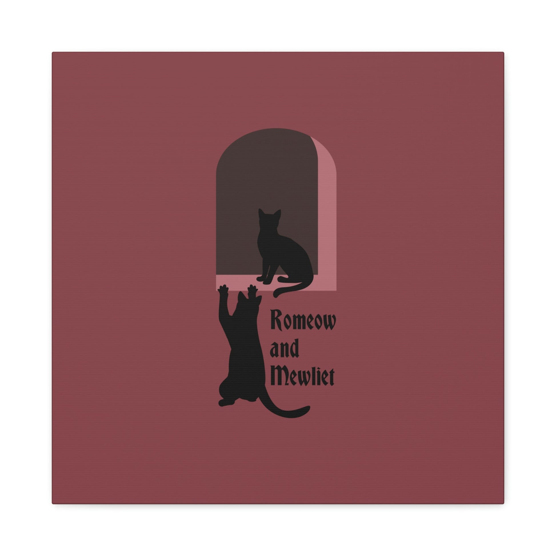 Romeow and Mewliet. William Shakespeare Romeo And Juliet Black Cat Lovers Aesthetic Classic Art Canvas Gallery Wraps Ichaku [Perfect Gifts Selection]