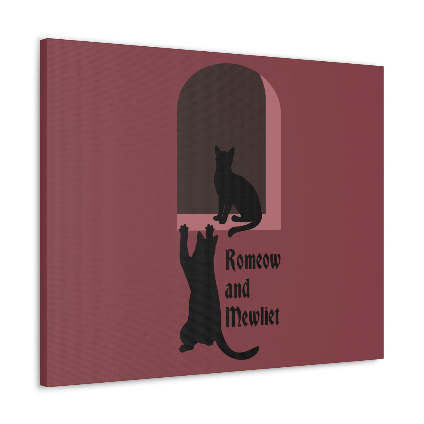 Romeow and Mewliet. William Shakespeare Romeo And Juliet Black Cat Lovers Aesthetic Classic Art Canvas Gallery Wraps Ichaku [Perfect Gifts Selection]