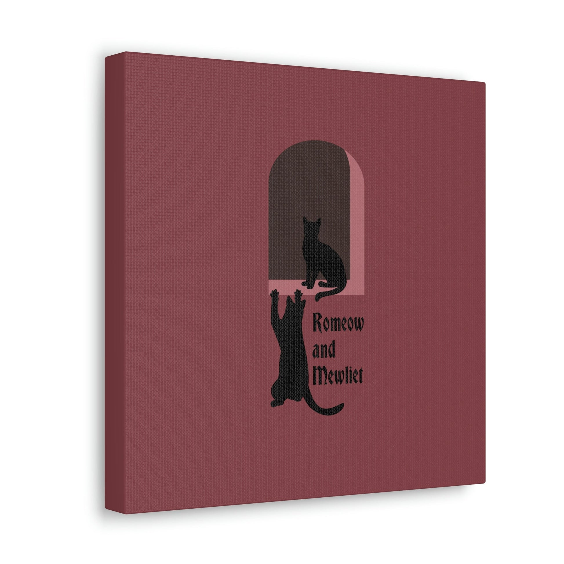 Romeow and Mewliet. William Shakespeare Romeo And Juliet Black Cat Lovers Aesthetic Classic Art Canvas Gallery Wraps Ichaku [Perfect Gifts Selection]