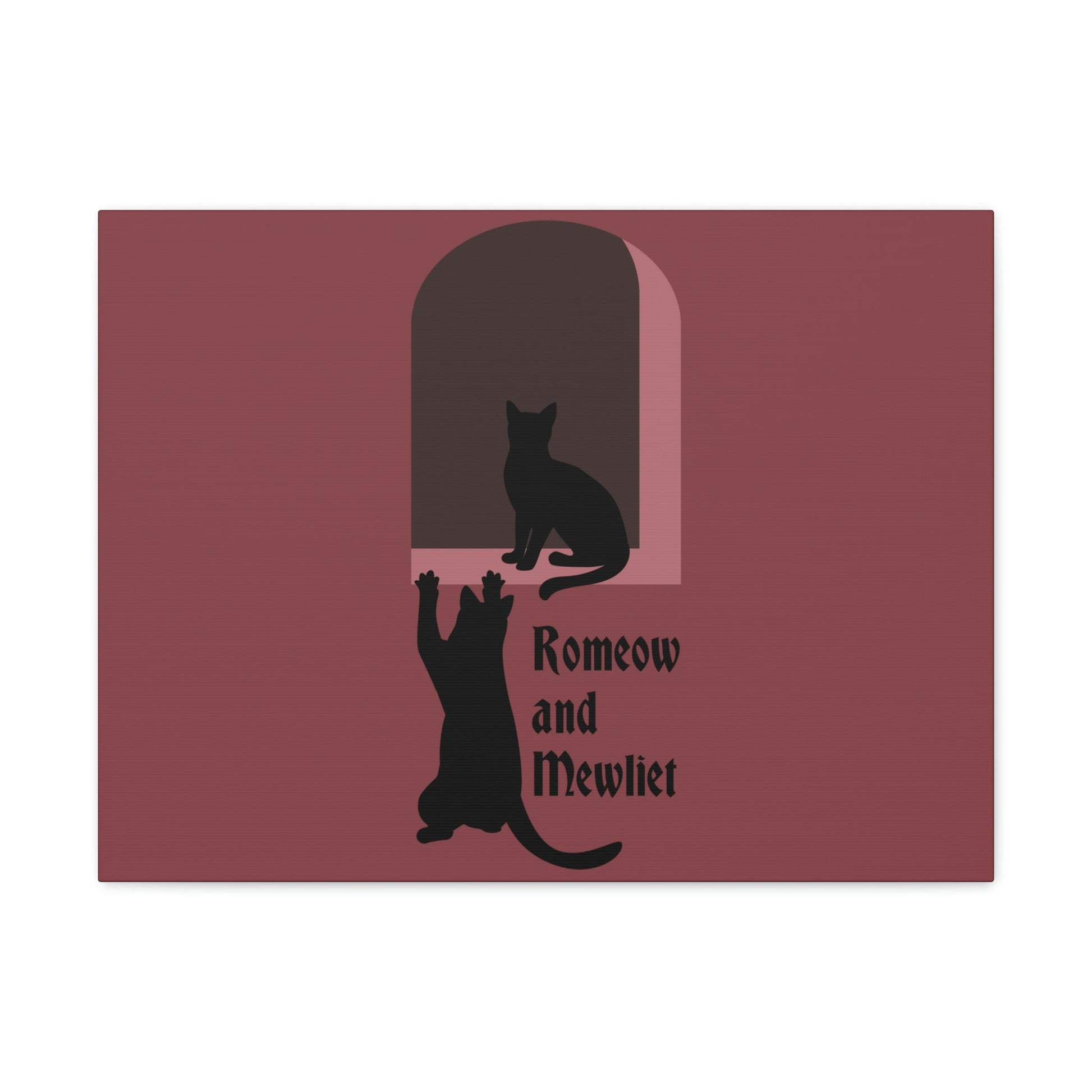 Romeow and Mewliet. William Shakespeare Romeo And Juliet Black Cat Lovers Aesthetic Classic Art Canvas Gallery Wraps Ichaku [Perfect Gifts Selection]