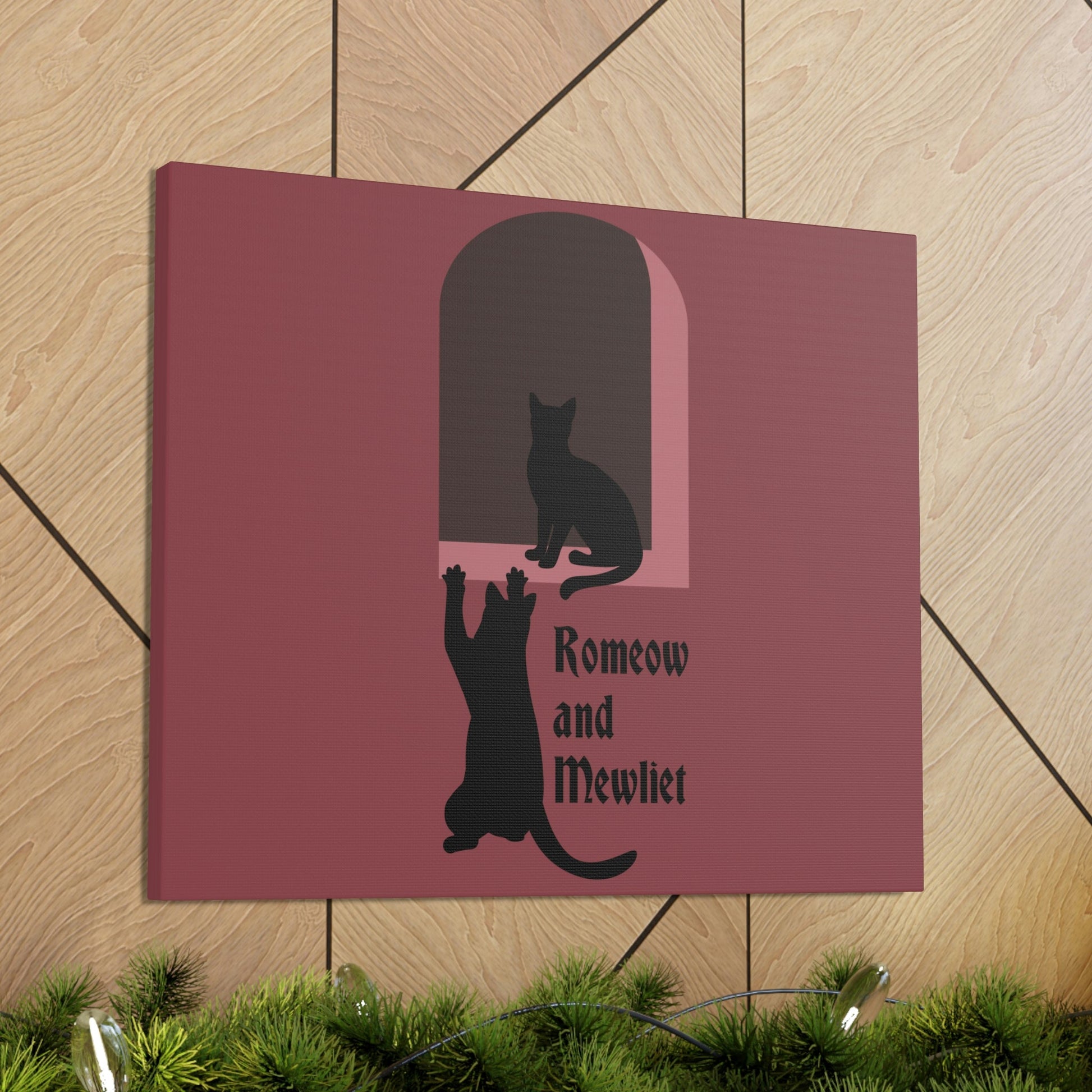 Romeow and Mewliet. William Shakespeare Romeo And Juliet Black Cat Lovers Aesthetic Classic Art Canvas Gallery Wraps Ichaku [Perfect Gifts Selection]