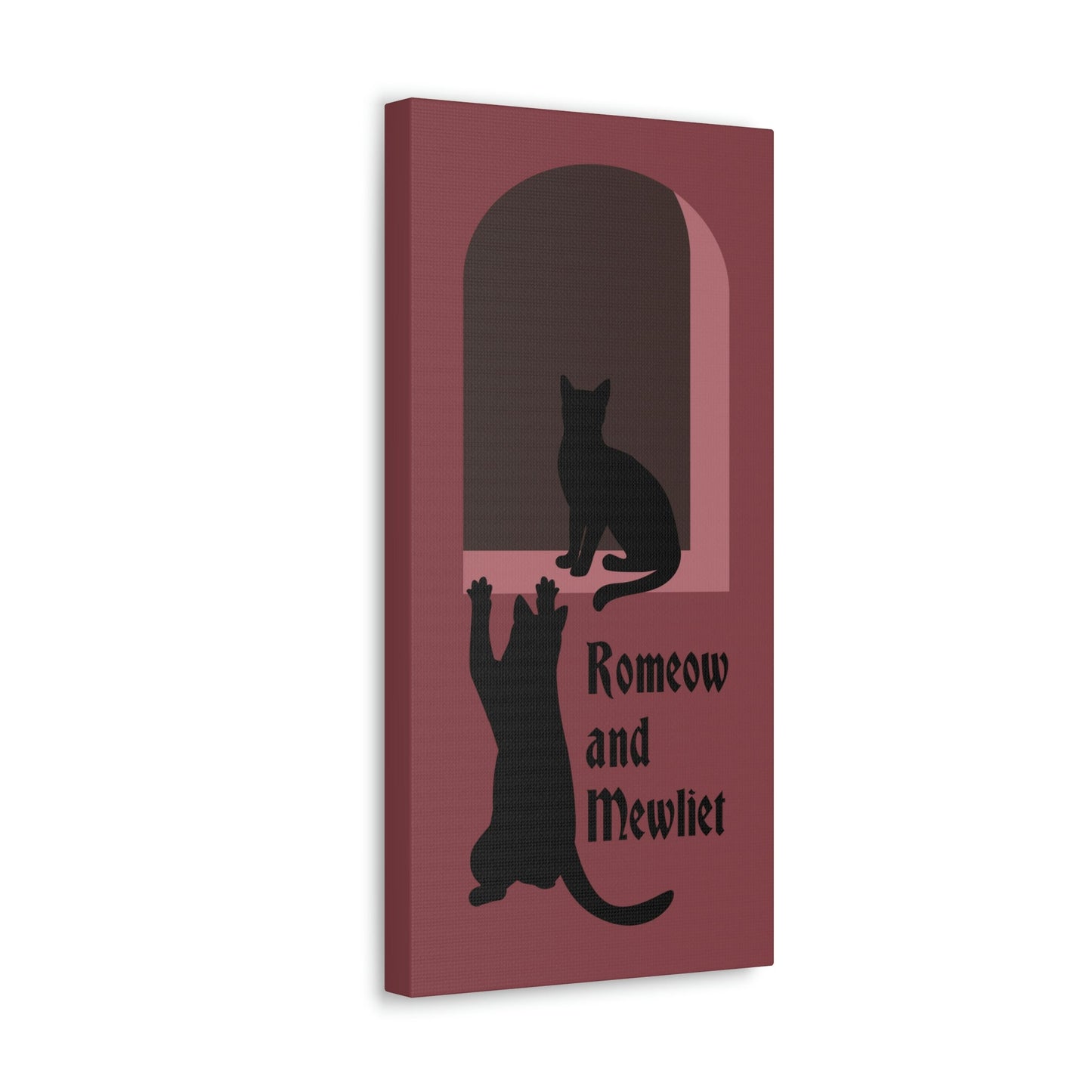 Romeow and Mewliet. William Shakespeare Romeo And Juliet Black Cat Lovers Aesthetic Classic Art Canvas Gallery Wraps Ichaku [Perfect Gifts Selection]