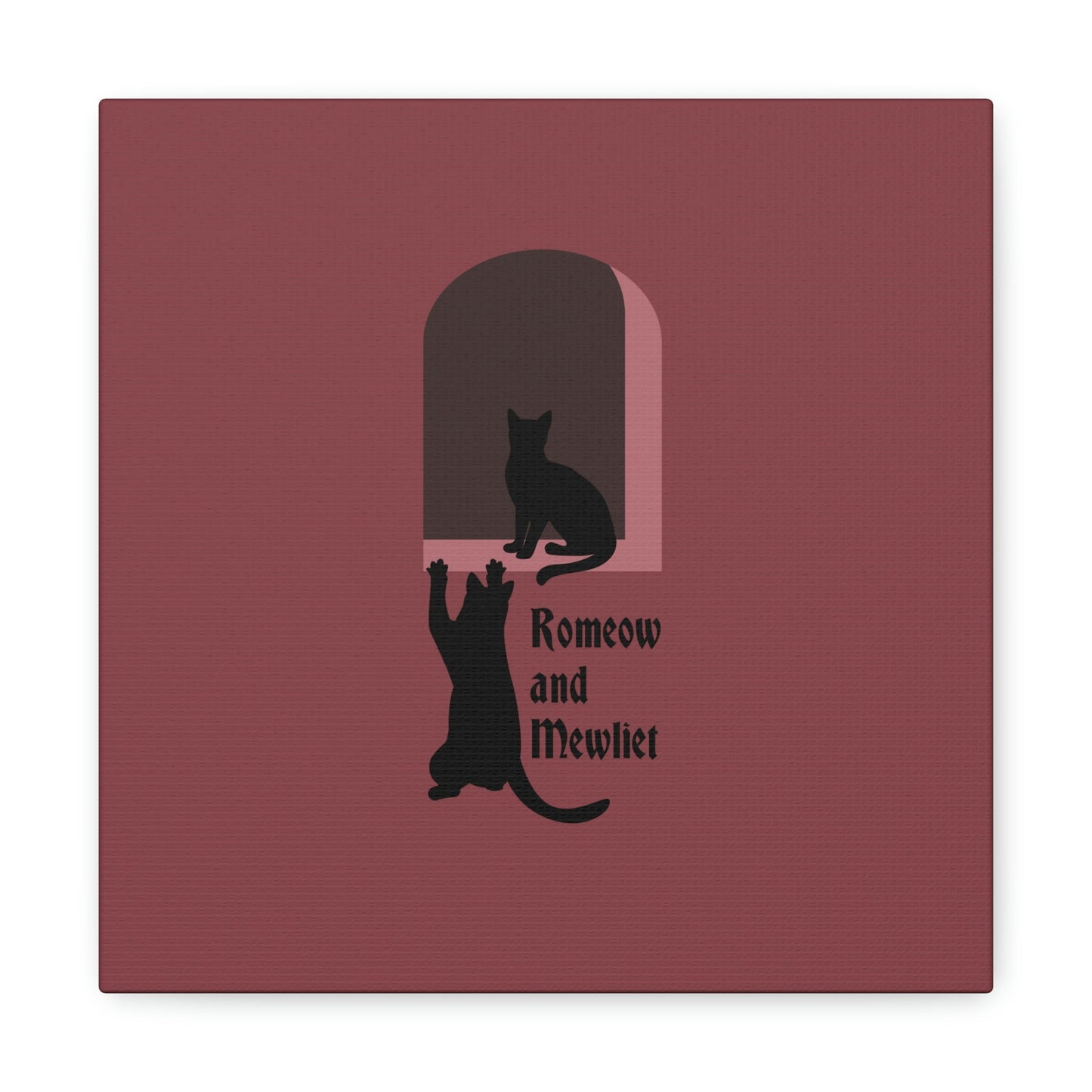 Romeow and Mewliet. William Shakespeare Romeo And Juliet Black Cat Lovers Aesthetic Classic Art Canvas Gallery Wraps Ichaku [Perfect Gifts Selection]