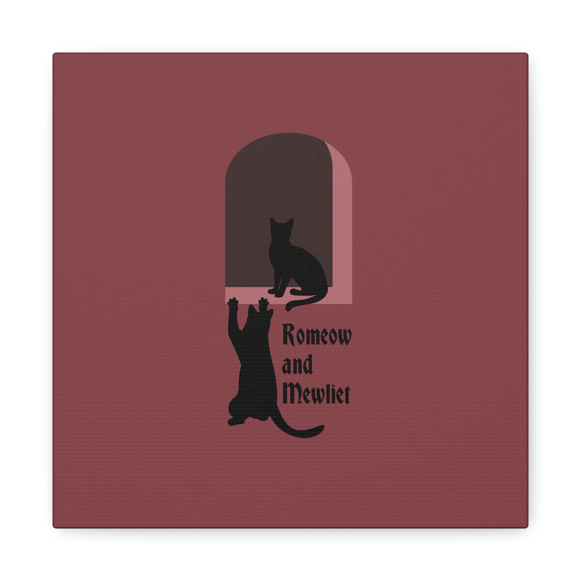 Romeow and Mewliet. William Shakespeare Romeo And Juliet Black Cat Lovers Aesthetic Classic Art Canvas Gallery Wraps Ichaku [Perfect Gifts Selection]