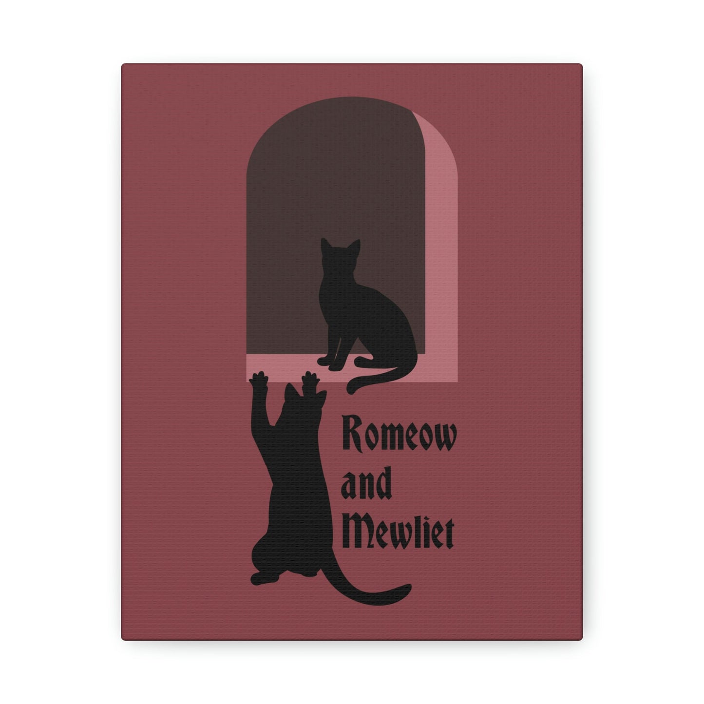 Romeow and Mewliet. William Shakespeare Romeo And Juliet Black Cat Lovers Aesthetic Classic Art Canvas Gallery Wraps Ichaku [Perfect Gifts Selection]