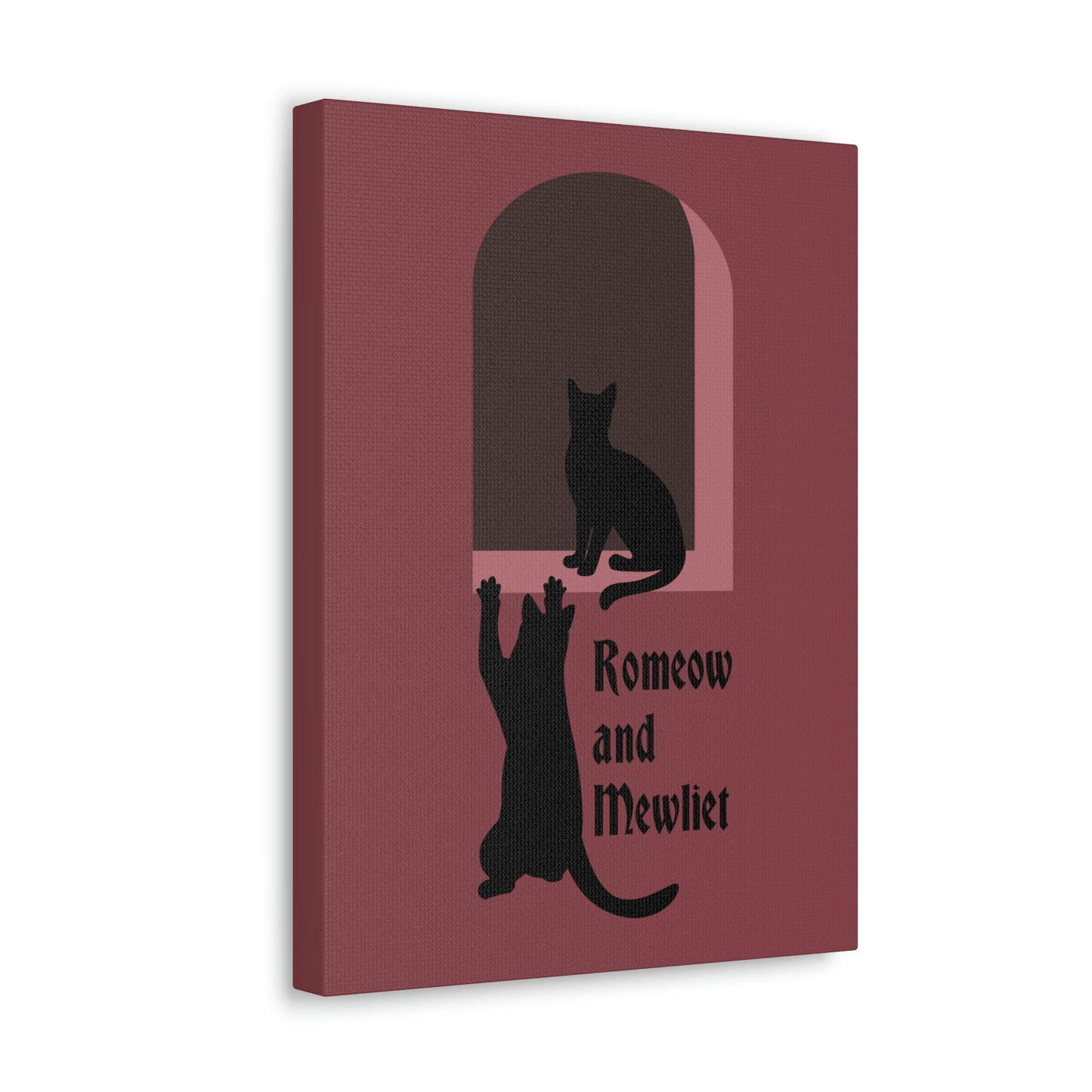 Romeow and Mewliet. William Shakespeare Romeo And Juliet Black Cat Lovers Aesthetic Classic Art Canvas Gallery Wraps Ichaku [Perfect Gifts Selection]