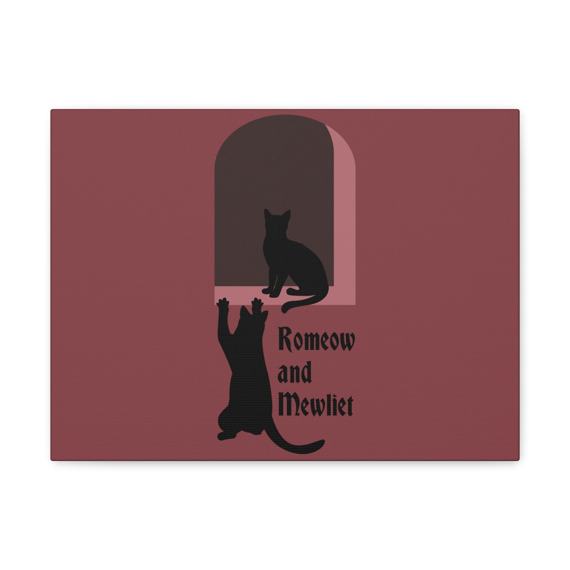 Romeow and Mewliet. William Shakespeare Romeo And Juliet Black Cat Lovers Aesthetic Classic Art Canvas Gallery Wraps Ichaku [Perfect Gifts Selection]