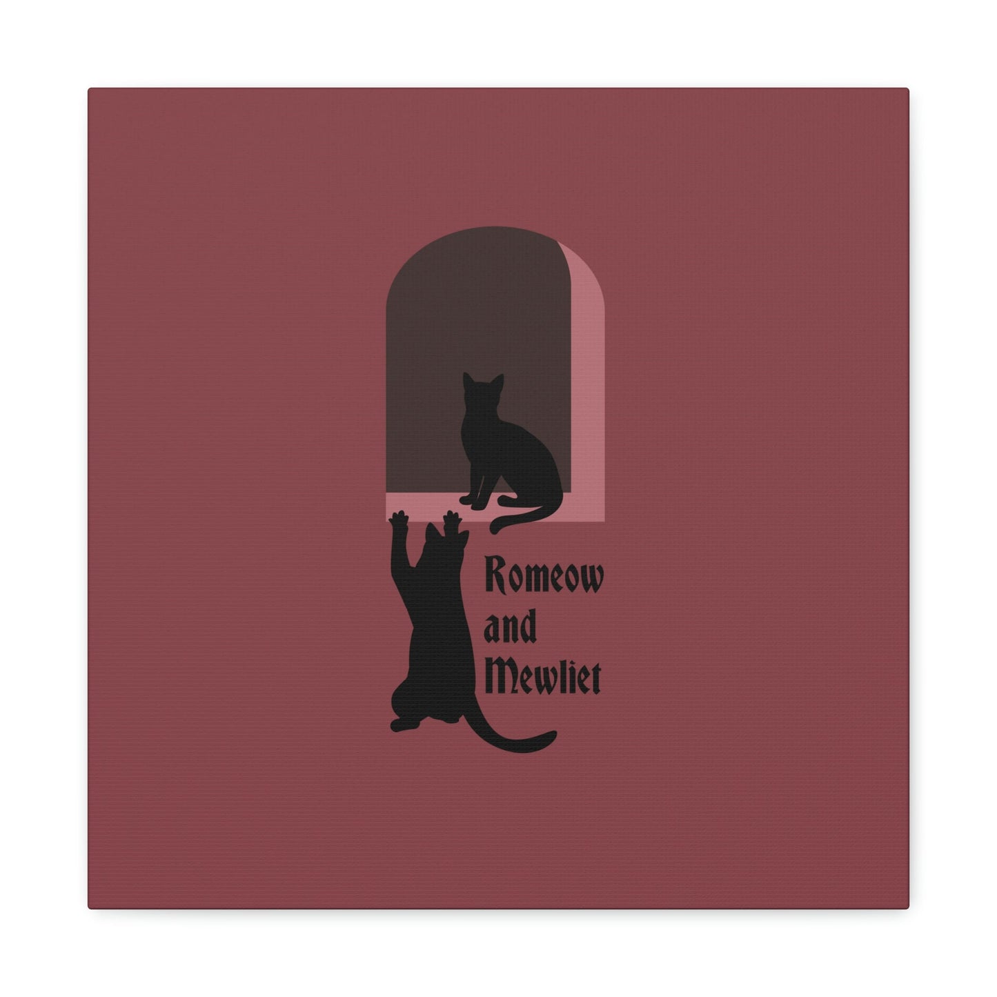 Romeow and Mewliet. William Shakespeare Romeo And Juliet Black Cat Lovers Aesthetic Classic Art Canvas Gallery Wraps Ichaku [Perfect Gifts Selection]