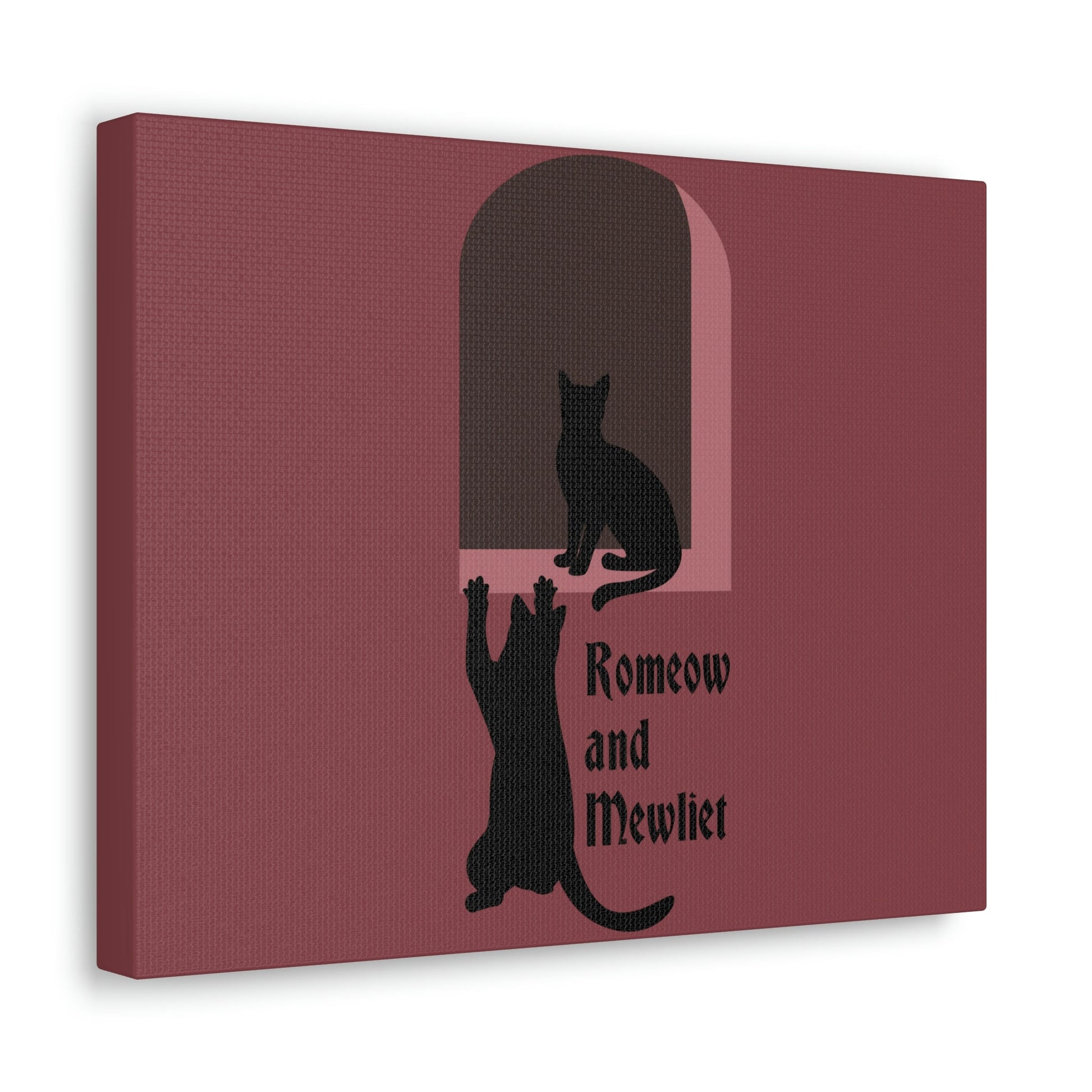 Romeow and Mewliet. William Shakespeare Romeo And Juliet Black Cat Lovers Aesthetic Classic Art Canvas Gallery Wraps Ichaku [Perfect Gifts Selection]