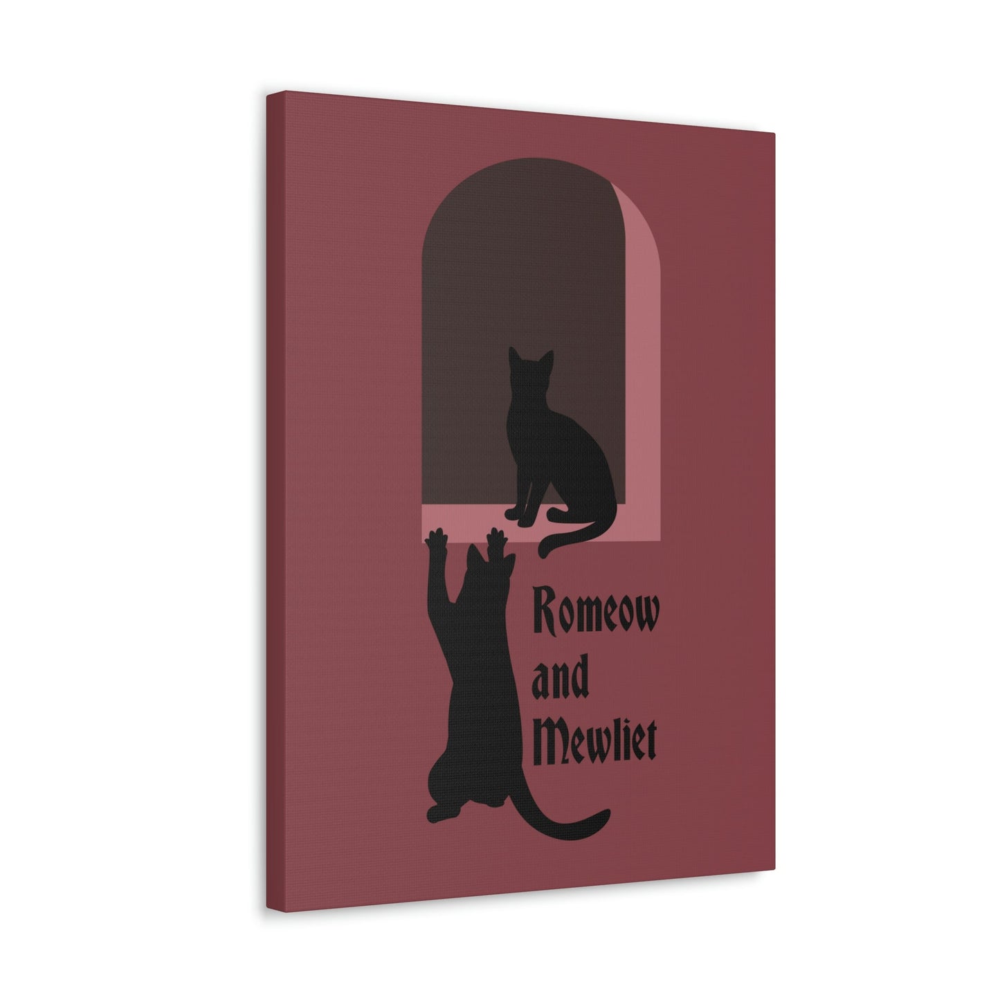 Romeow and Mewliet. William Shakespeare Romeo And Juliet Black Cat Lovers Aesthetic Classic Art Canvas Gallery Wraps Ichaku [Perfect Gifts Selection]