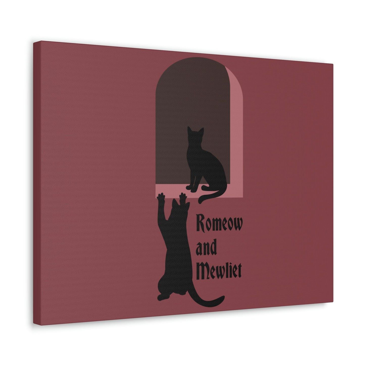 Romeow and Mewliet. William Shakespeare Romeo And Juliet Black Cat Lovers Aesthetic Classic Art Canvas Gallery Wraps Ichaku [Perfect Gifts Selection]