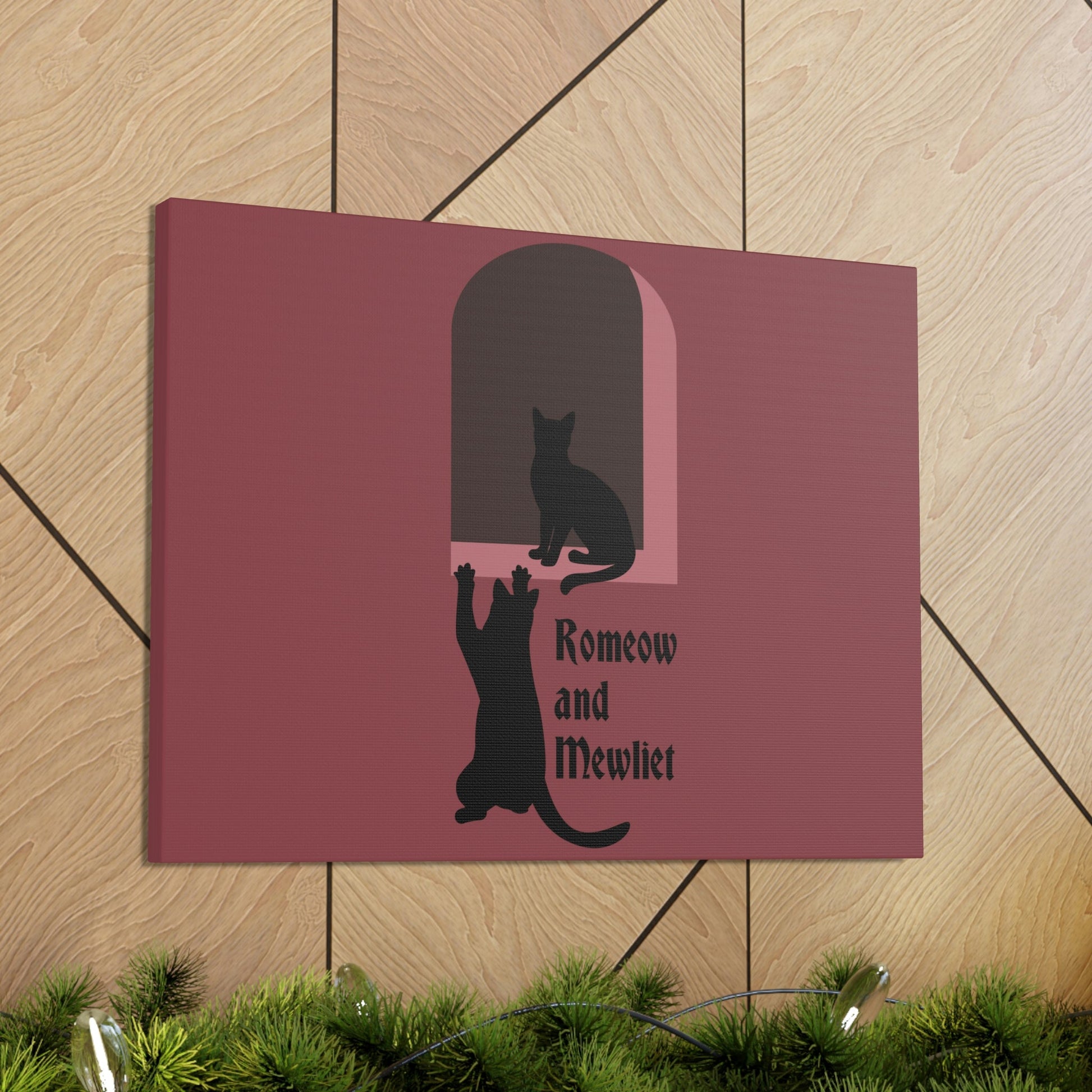 Romeow and Mewliet. William Shakespeare Romeo And Juliet Black Cat Lovers Aesthetic Classic Art Canvas Gallery Wraps Ichaku [Perfect Gifts Selection]