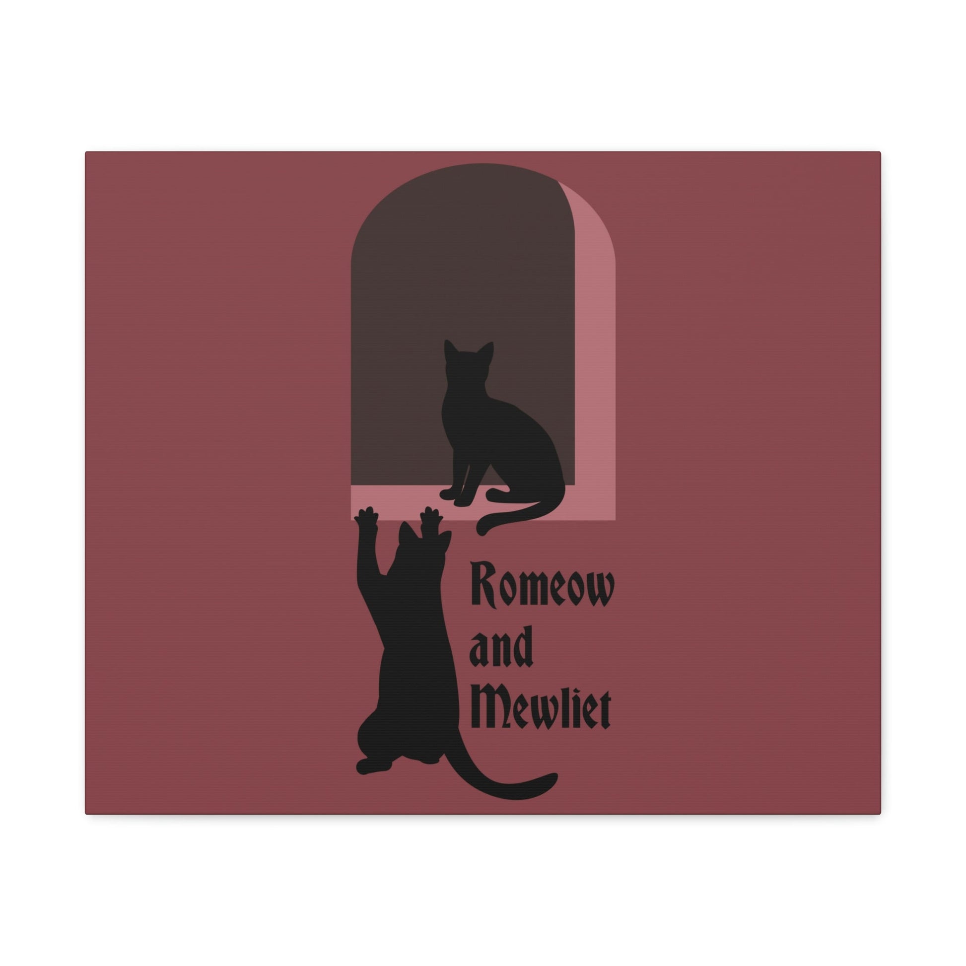 Romeow and Mewliet. William Shakespeare Romeo And Juliet Black Cat Lovers Aesthetic Classic Art Canvas Gallery Wraps Ichaku [Perfect Gifts Selection]