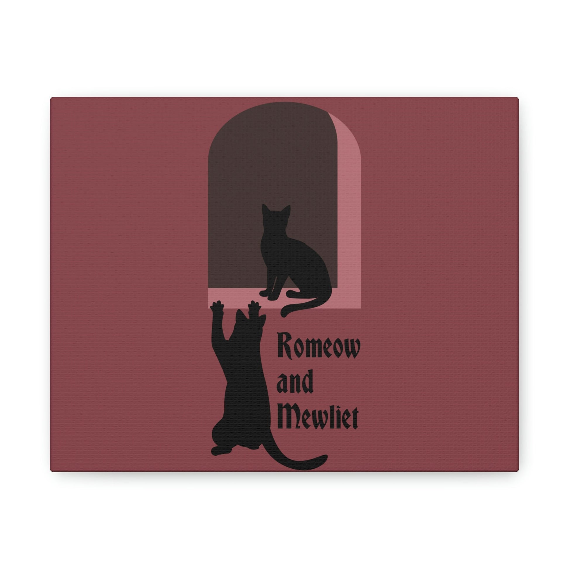 Romeow and Mewliet. William Shakespeare Romeo And Juliet Black Cat Lovers Aesthetic Classic Art Canvas Gallery Wraps Ichaku [Perfect Gifts Selection]